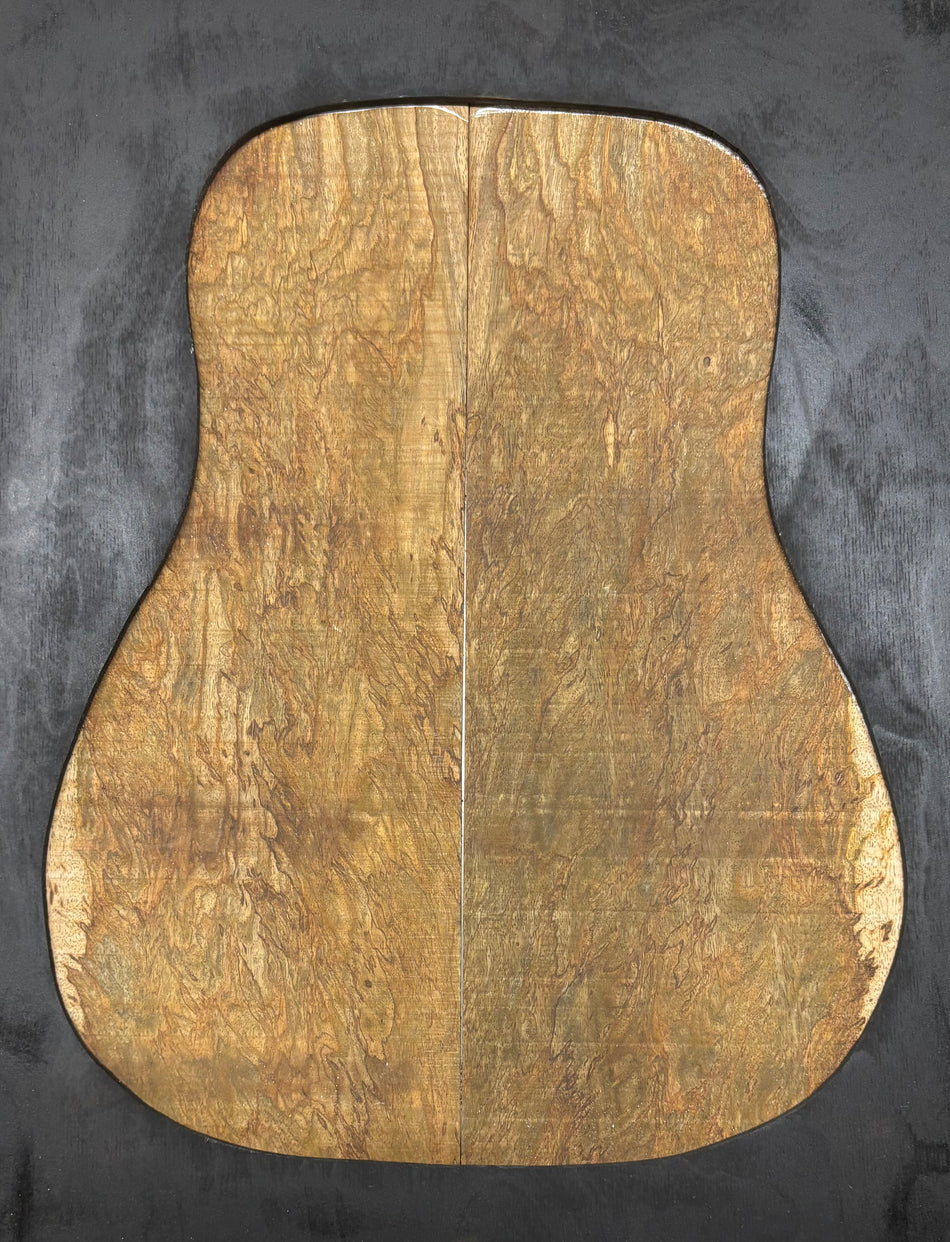 Figured Flame Mango Dreadnought Guitar Back and Side Set #165 - Exotic Wood Zone