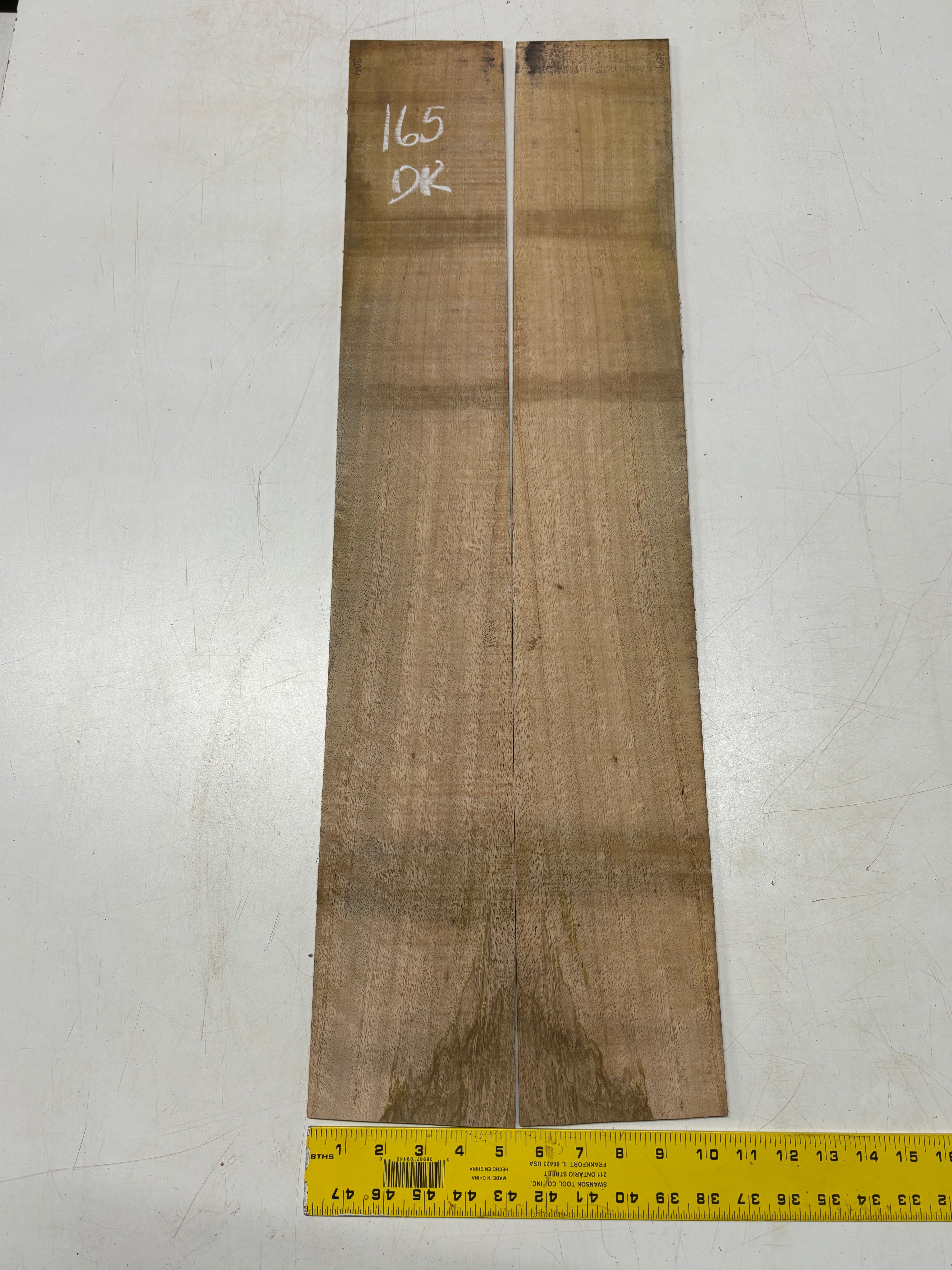Figured Flame Mango Dreadnought Guitar Back and Side Set #165 - Exotic Wood Zone