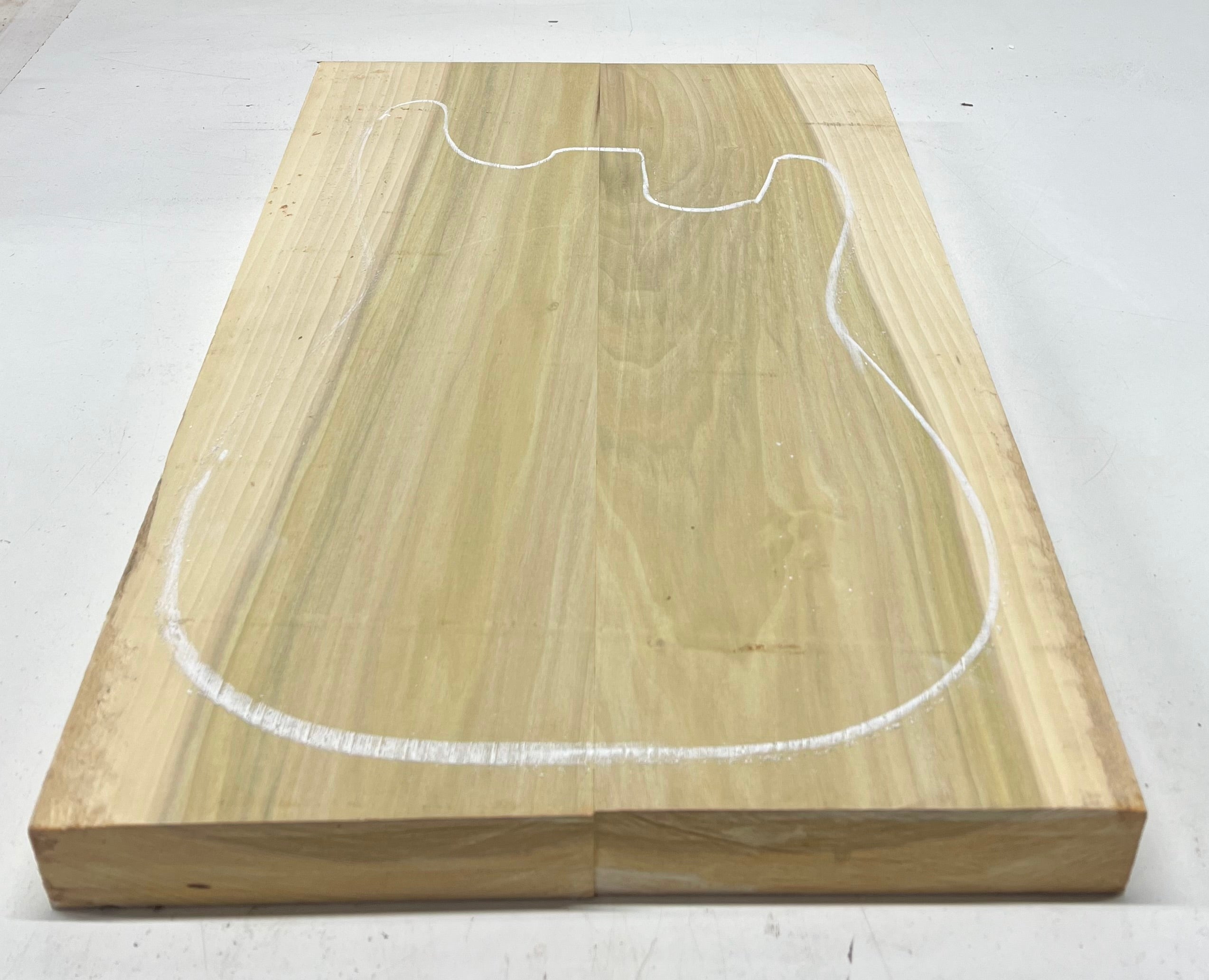 Yellow Poplar Guitar Body Blanks - 21" x 14" x 1-3/4", 11 Lbs #34 - Exotic Wood Zone - Buy online Across USA 