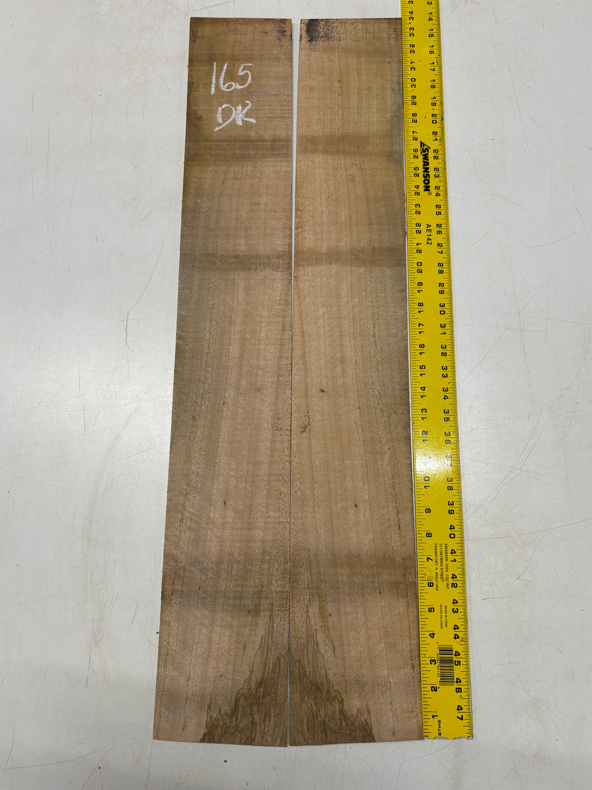 Figured Flame Mango Dreadnought Guitar Back and Side Set #165 - Exotic Wood Zone