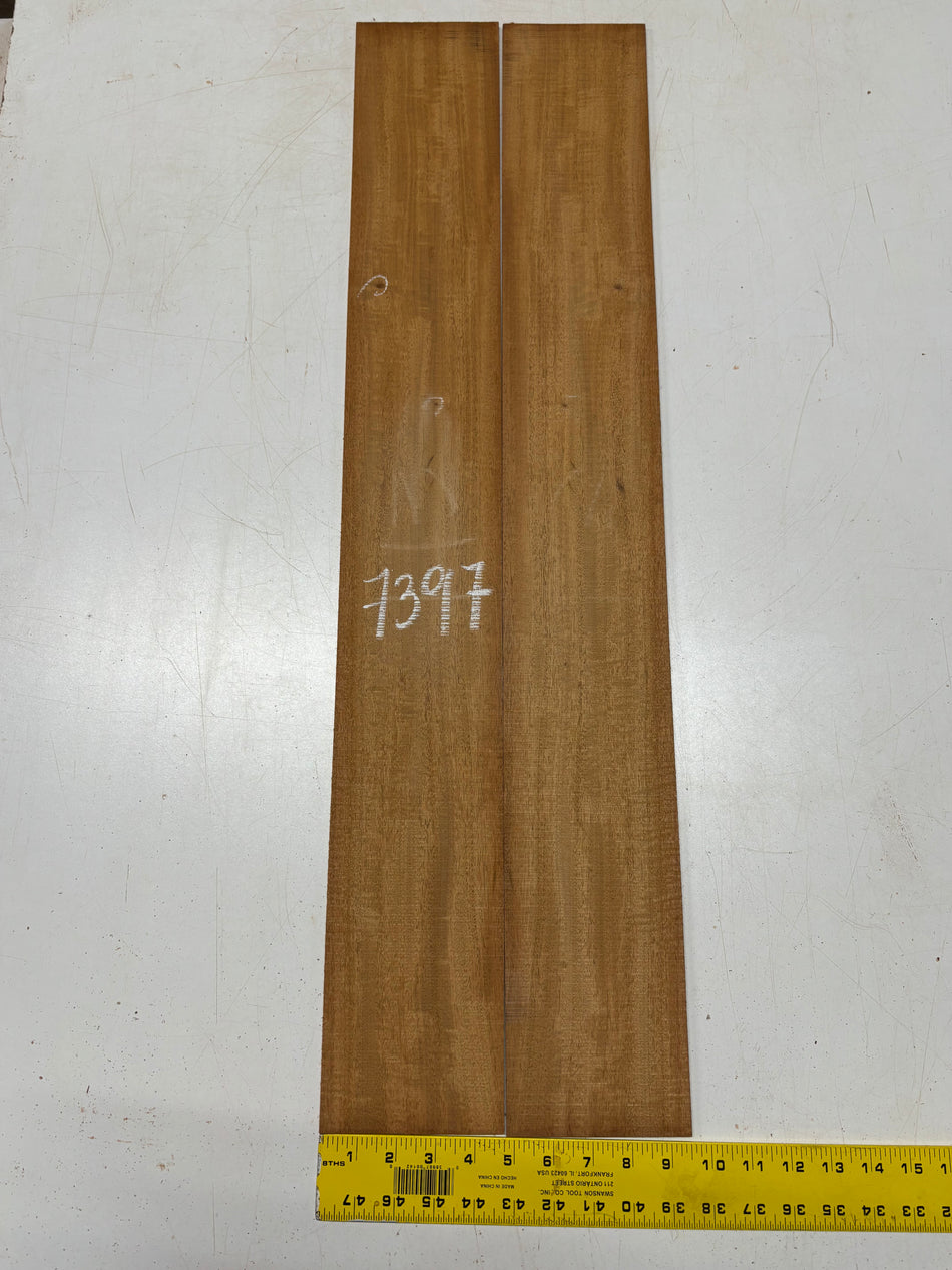 Flame Honduras Mahogany Classical Guitar Side Set  34"x4-3/4"x3/16"#7397