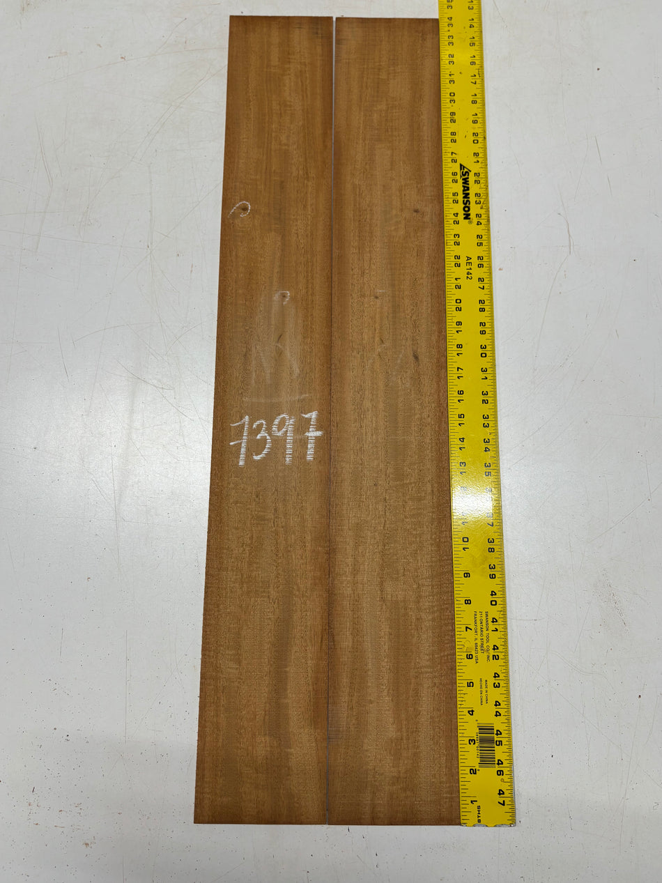 Flame Honduras Mahogany Classical Guitar Side Set  34"x4-3/4"x3/16"#7397