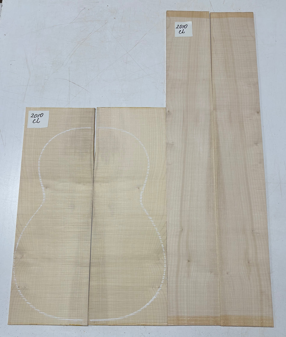 Flame Hard Maple Classical Guitar Back and Side Set #2010