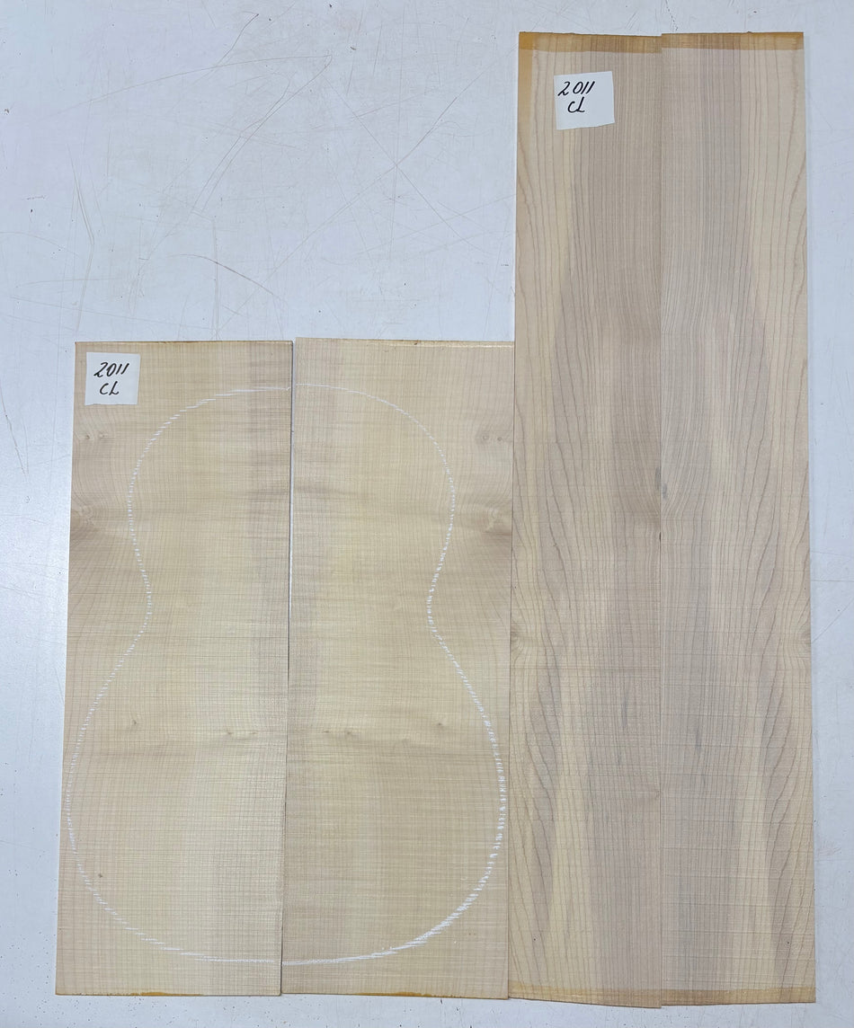Flame Hard Maple Classical Guitar Back and Side Set #2011