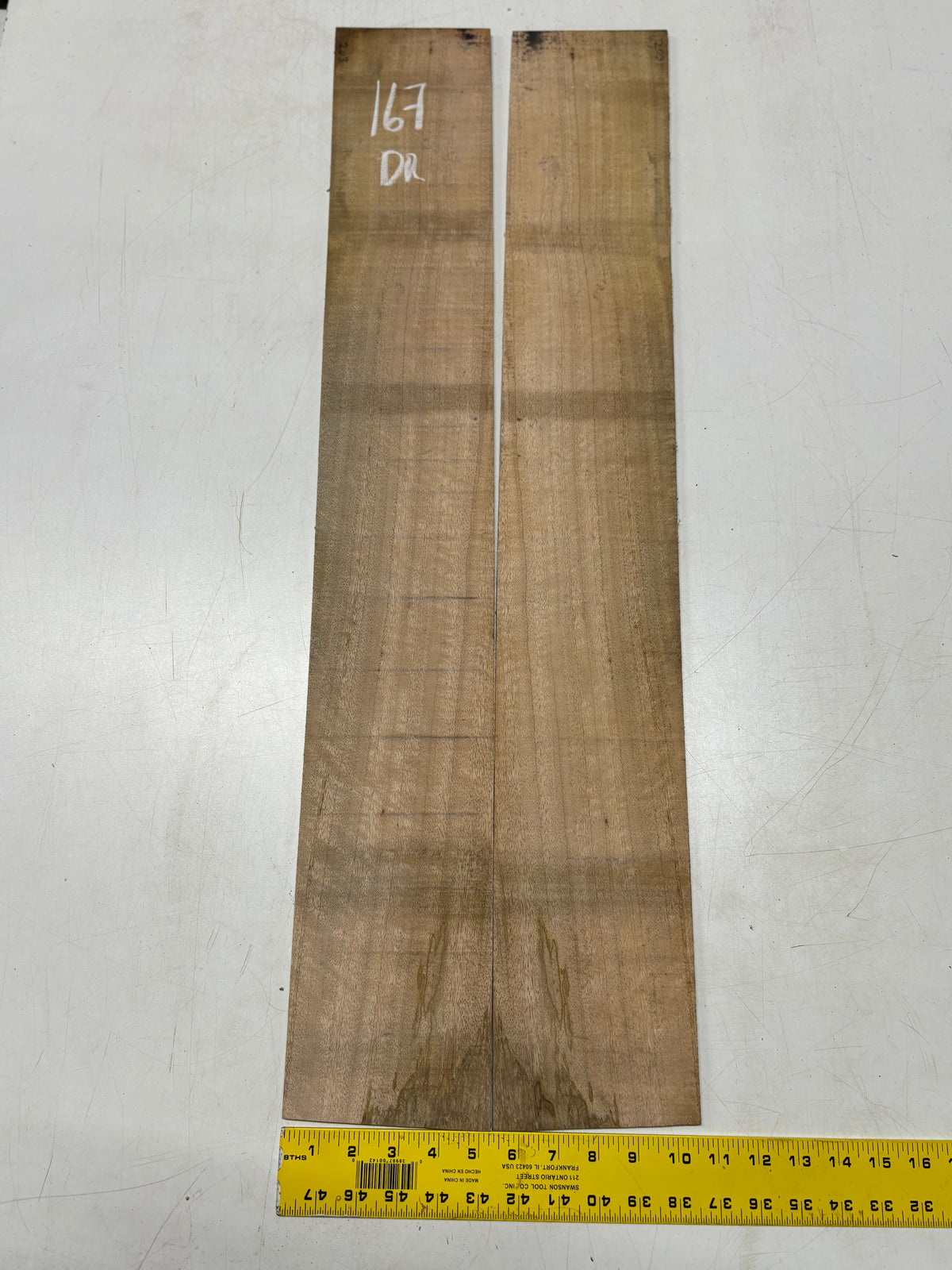 Figured Flame Mango Dreadnought Guitar Back and Side Set #167 - Exotic Wood Zone