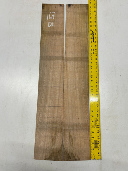 Figured Flame Mango Dreadnought Guitar Back and Side Set #167 - Exotic Wood Zone