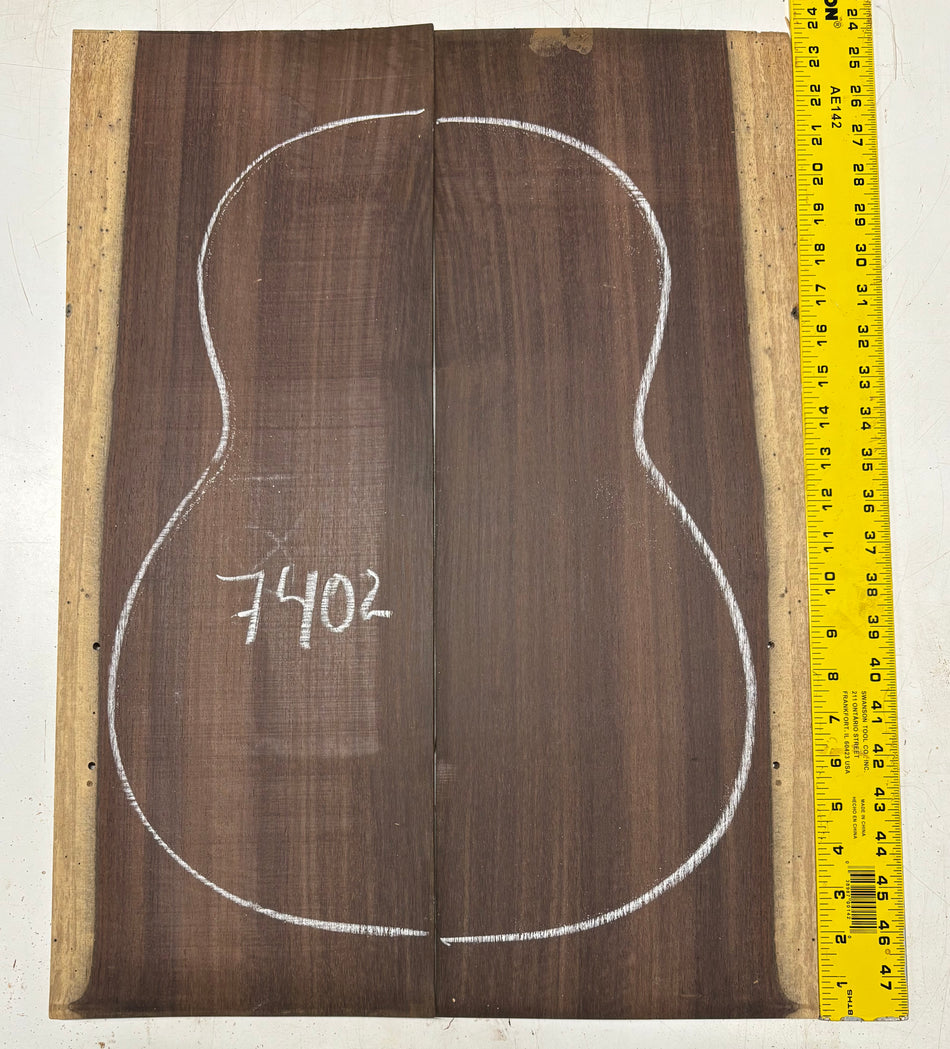 Katalox Classical Guitar Back Set  22"x8"x3/16" #7402