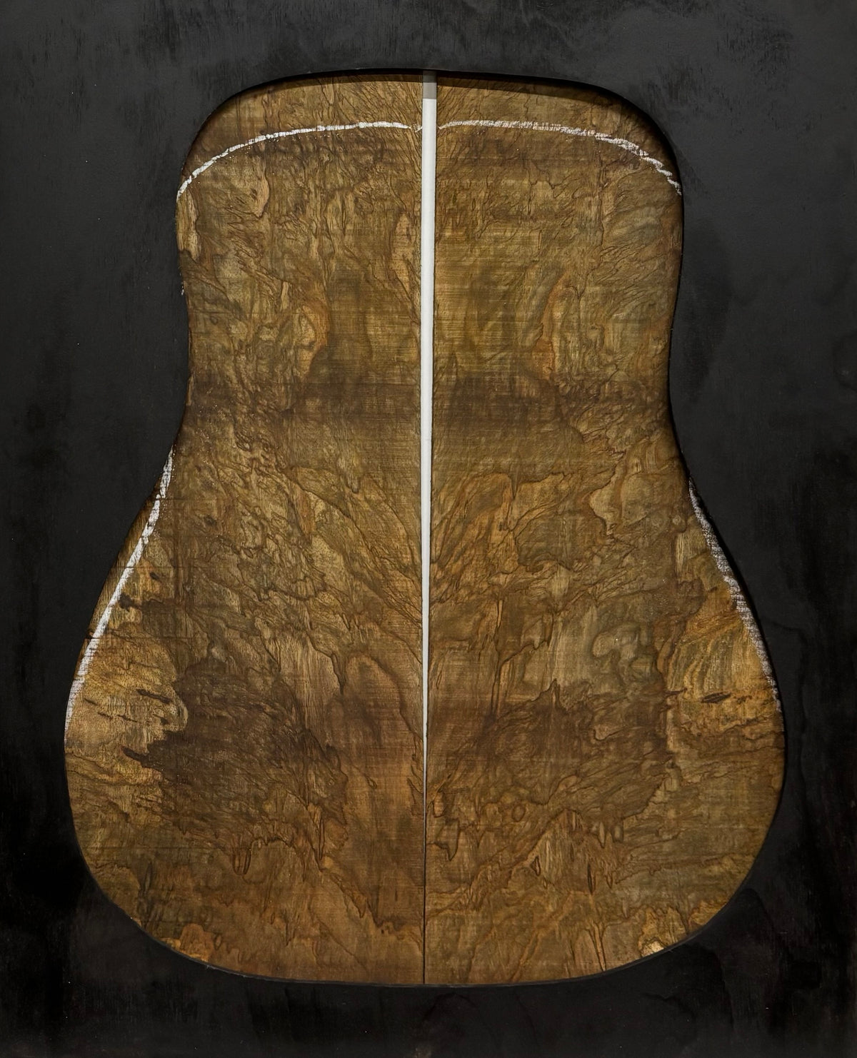 Figured Flame Mango Dreadnought Guitar Back and Side Set #168 - Exotic Wood Zone