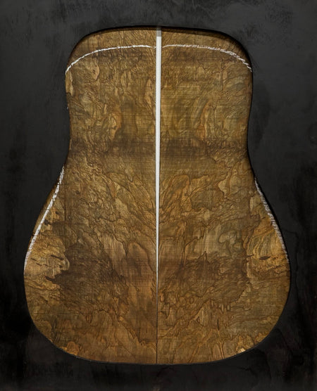 Figured Flame Mango Dreadnought Guitar Back and Side Set #168 - Exotic Wood Zone