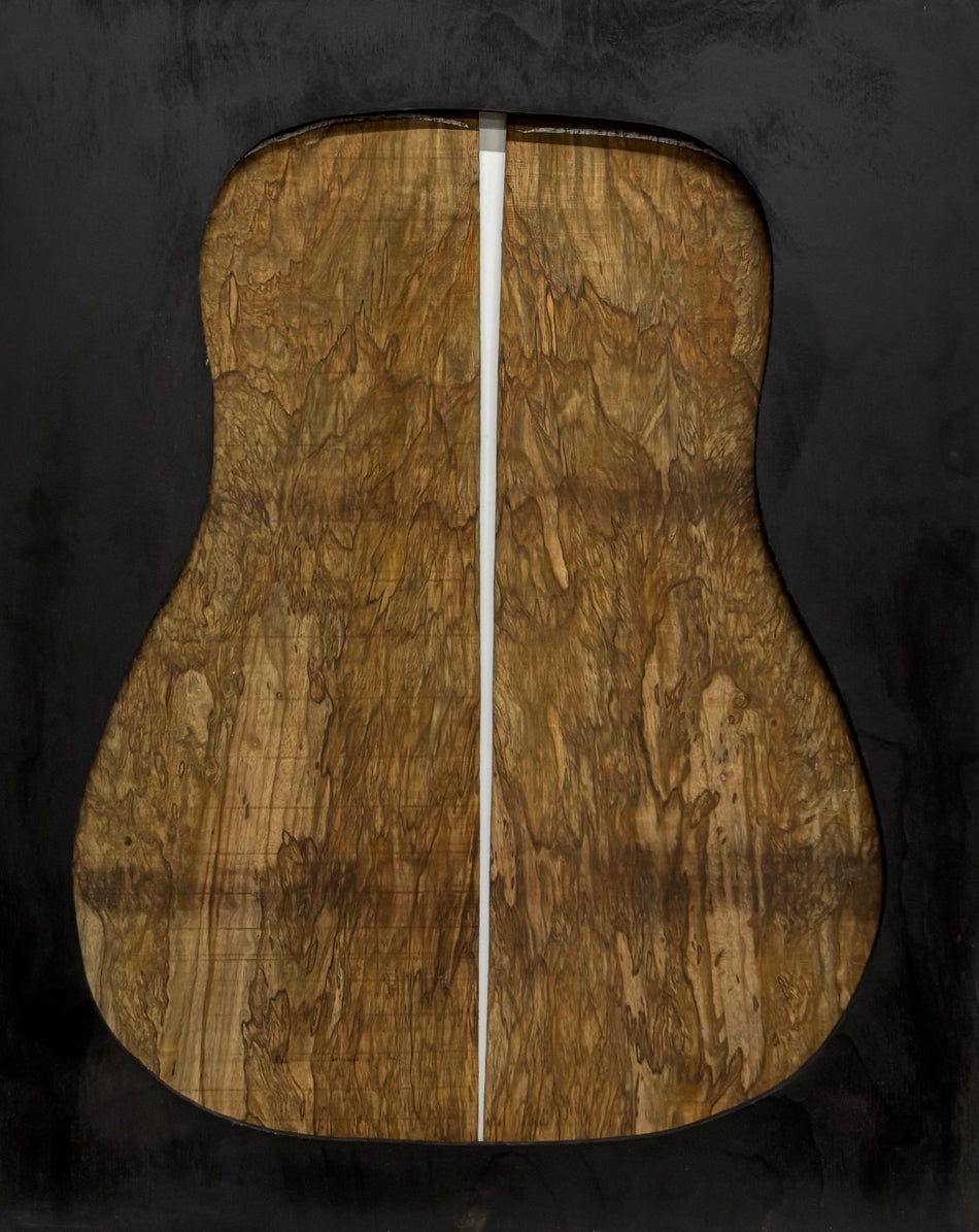 Figured Flame Mango Dreadnought Guitar Back and Side Set #169 - Exotic Wood Zone