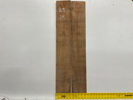 Figured Flame Mango Dreadnought Guitar Back and Side Set #169 - Exotic Wood Zone