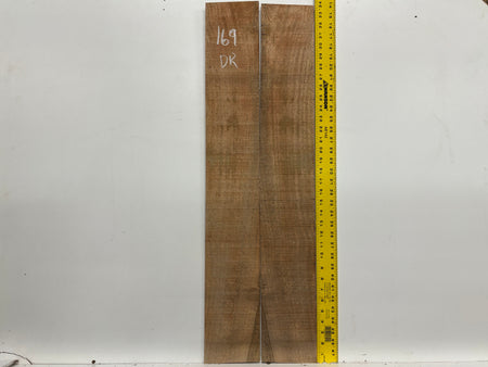 Figured Flame Mango Dreadnought Guitar Back and Side Set #169 - Exotic Wood Zone