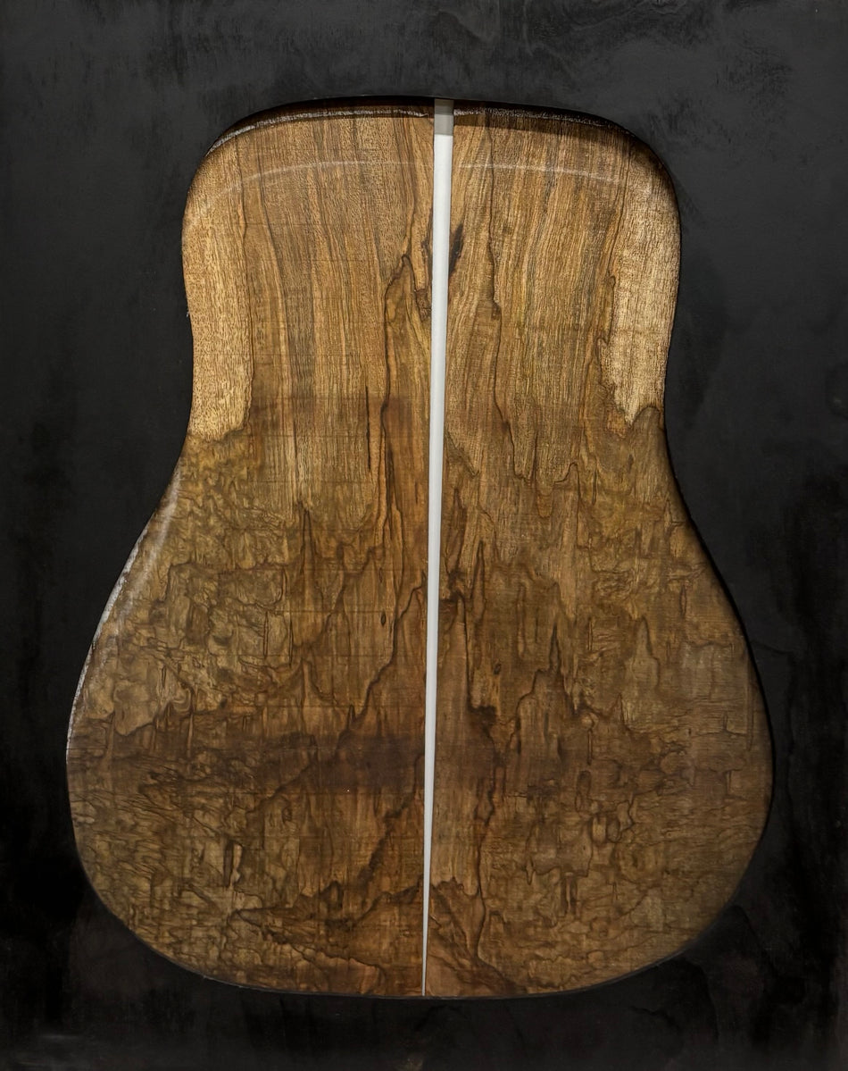 Figured Flame Mango Dreadnought Guitar Back and Side Set #170 - Exotic Wood Zone
