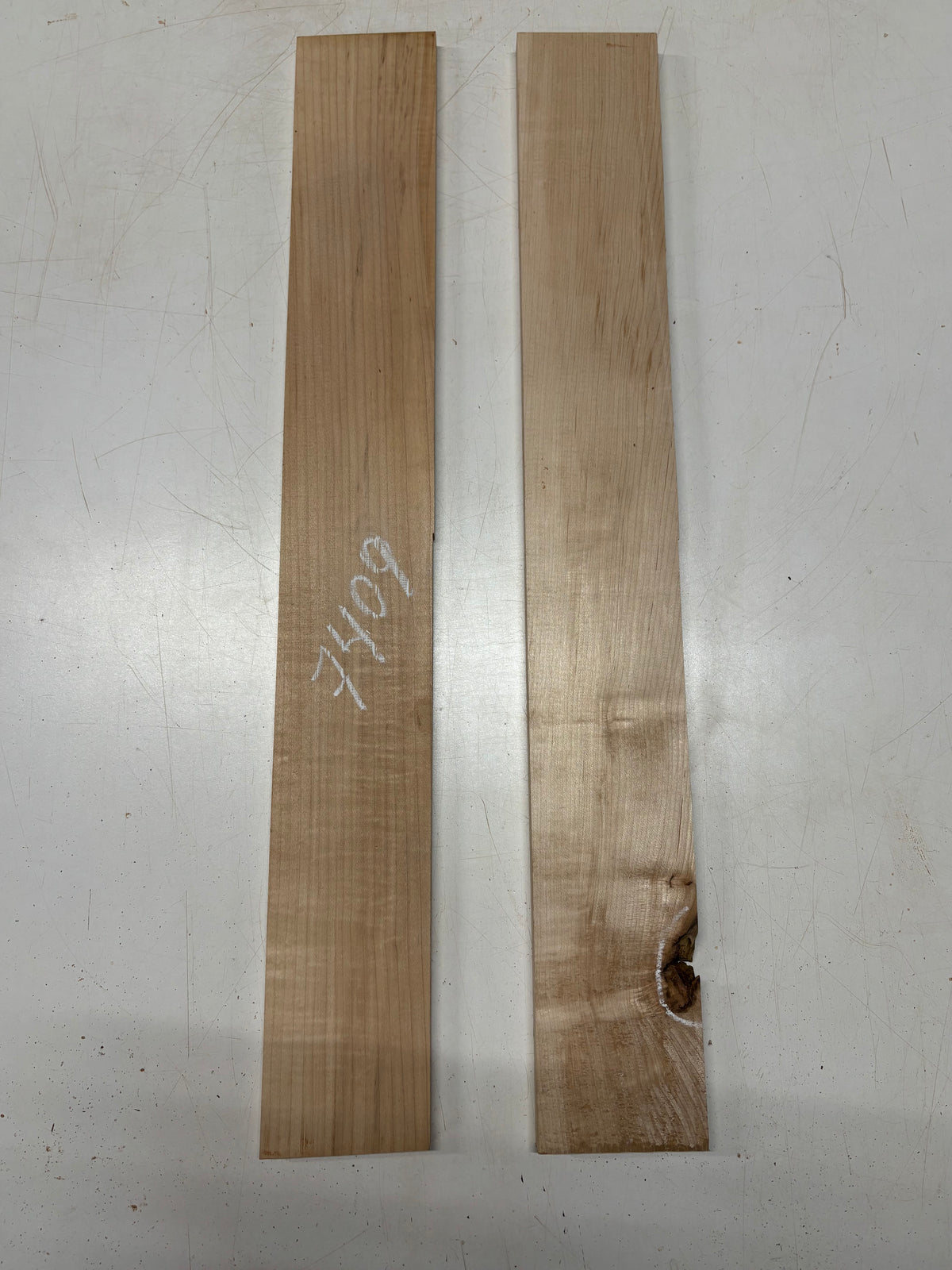 2 Pack, Hard Maple Thin Stock Lumber  30"x4"x1/2"  ,  30"x4"x3/4" #7409 - Exotic Wood Zone