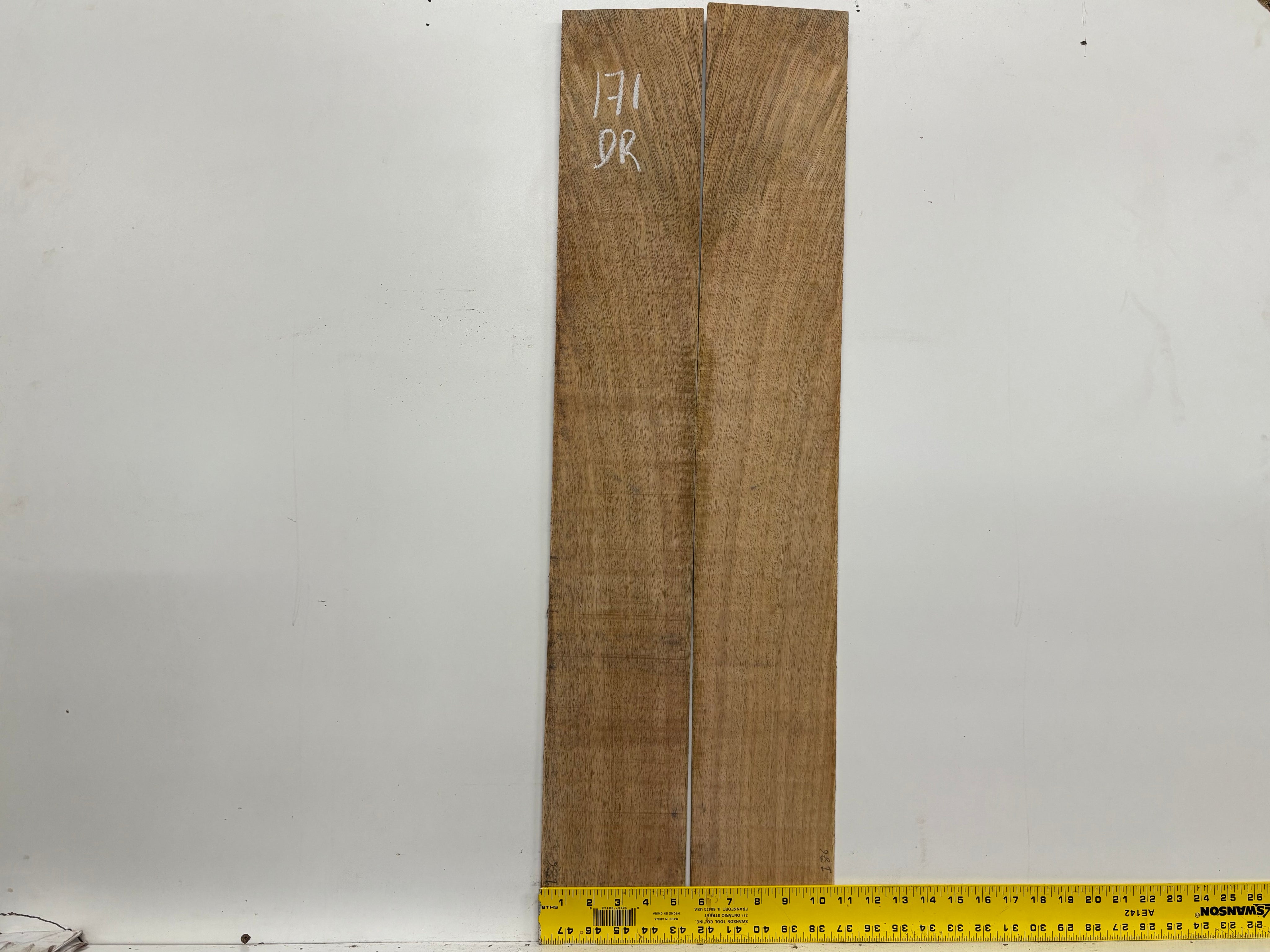 Figured Flame Mango Dreadnought Guitar Back and Side Set #171 - Exotic Wood Zone