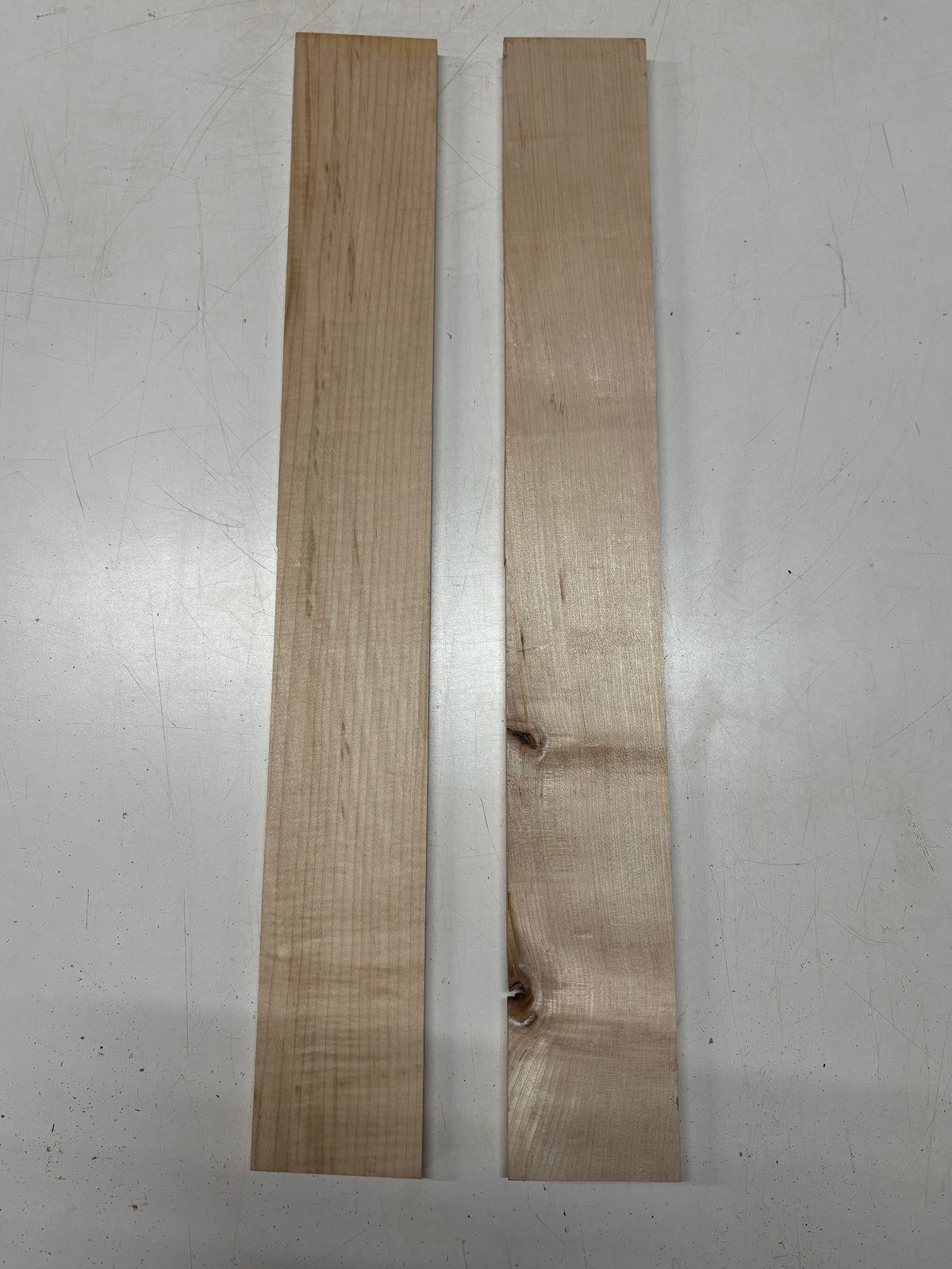 2 Pack, Hard Maple Thin Stock Lumber  30"x4"x1/2"  ,  30"x4"x3/4" #7409 - Exotic Wood Zone
