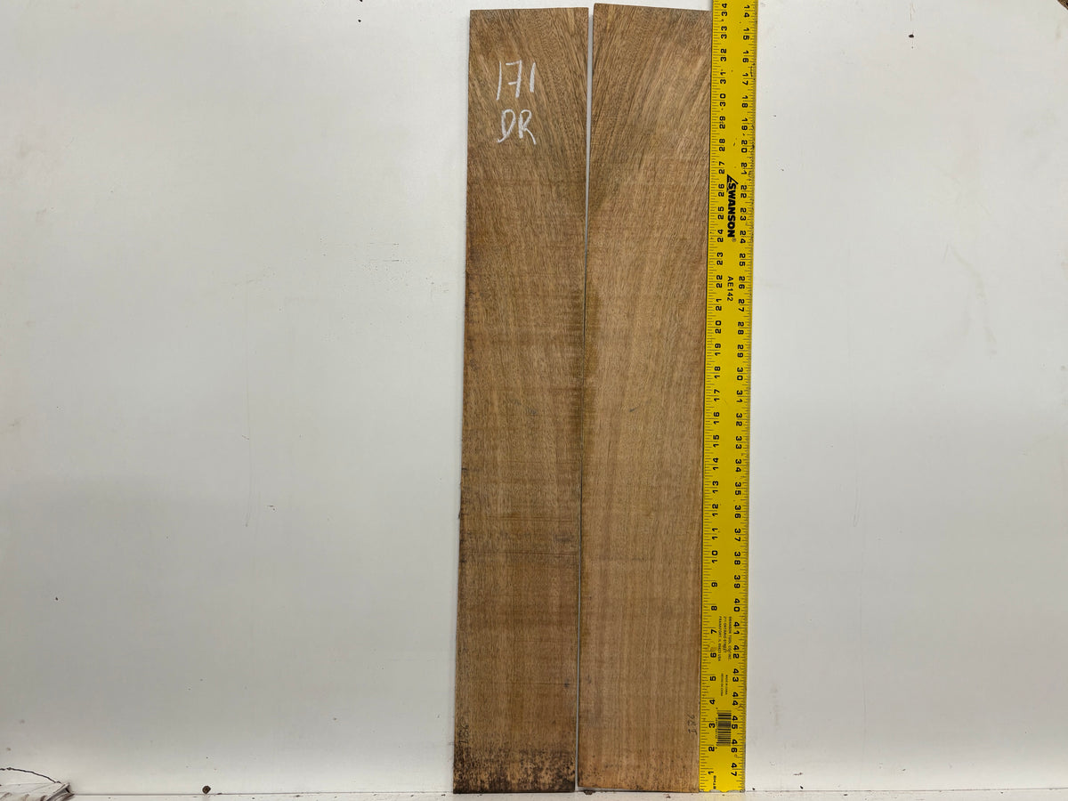 Figured Flame Mango Dreadnought Guitar Back and Side Set #171 - Exotic Wood Zone