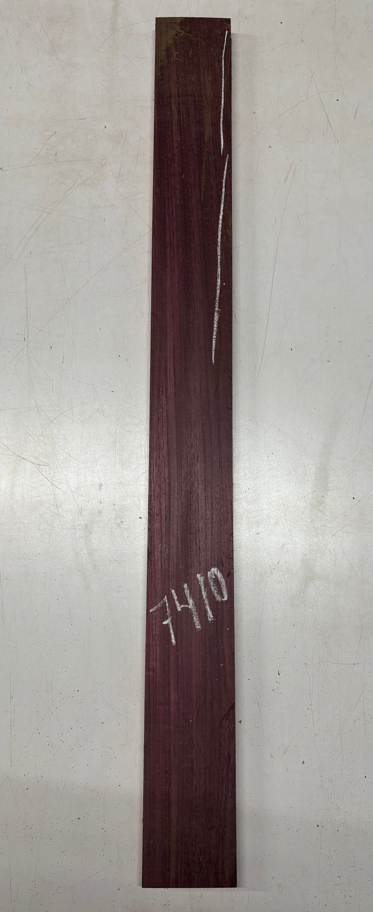 1 Piece, Purpleheart Guitar Neck Blank 42"x4"x7/8" #7410 - Exotic Wood Zone