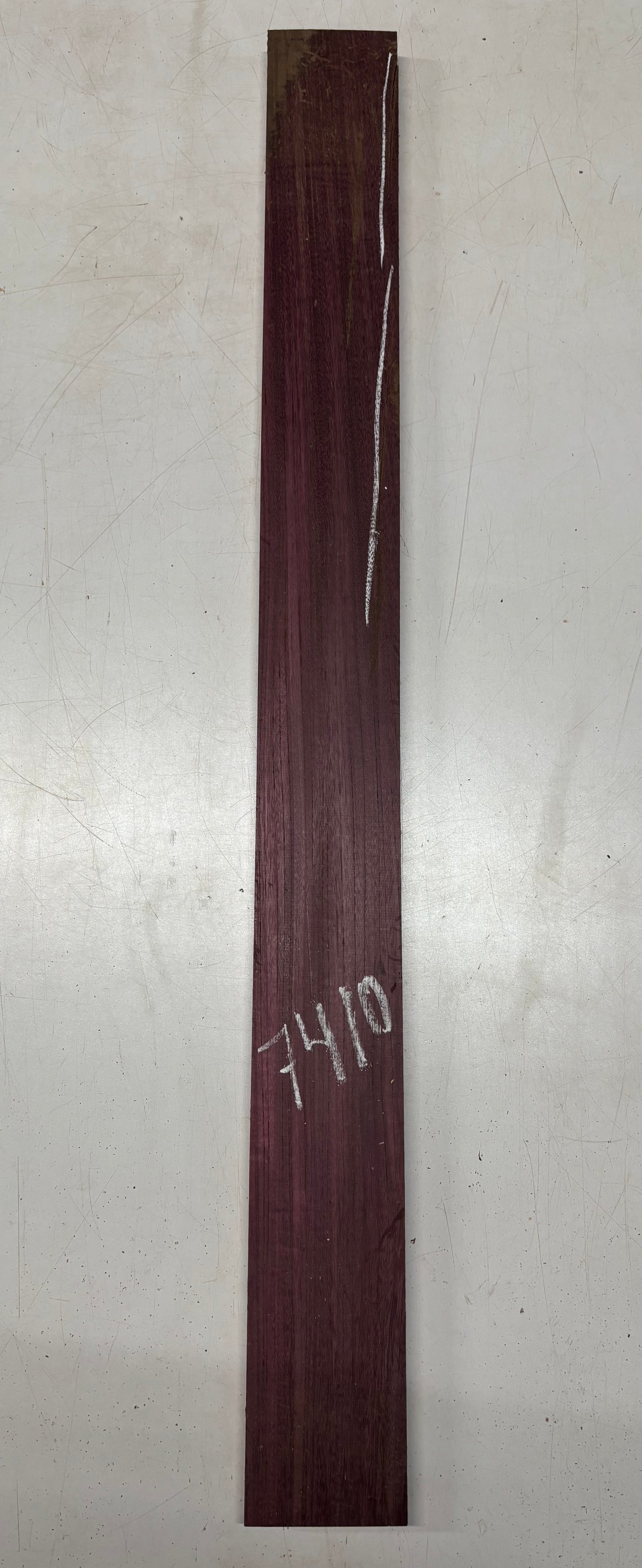 1 Piece, Purpleheart Guitar Neck Blank 42"x4"x7/8" #7410 - Exotic Wood Zone