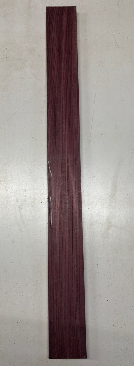 1 Piece, Purpleheart Guitar Neck Blank 42"x4"x7/8" #7410 - Exotic Wood Zone