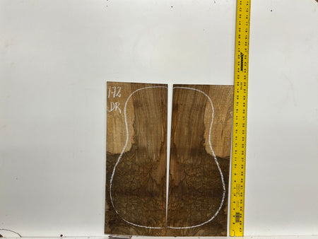 Figured Flame Mango Dreadnought Guitar Back and Side Set #172 - Exotic Wood Zone