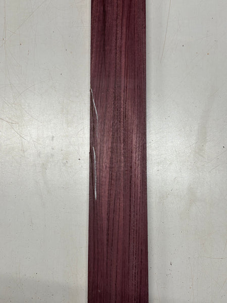 1 Piece, Purpleheart Guitar Neck Blank 42"x4"x7/8" #7410 - Exotic Wood Zone
