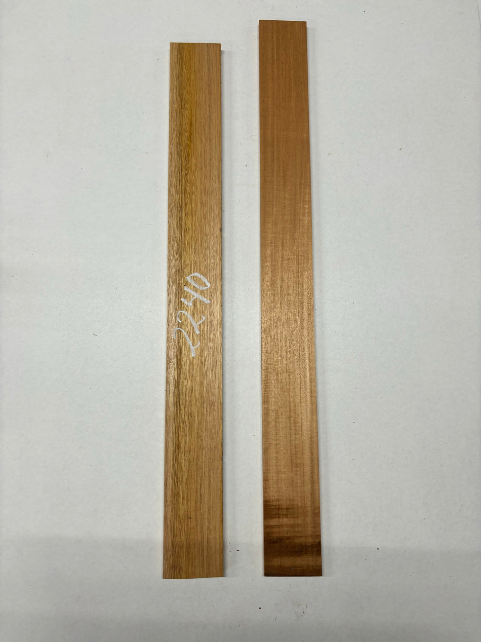 2 Pack, Honduras Mahogany Thin Stock Lumber 31" x 3" x 1/2" - 33"x 3" x 1/2" #2240