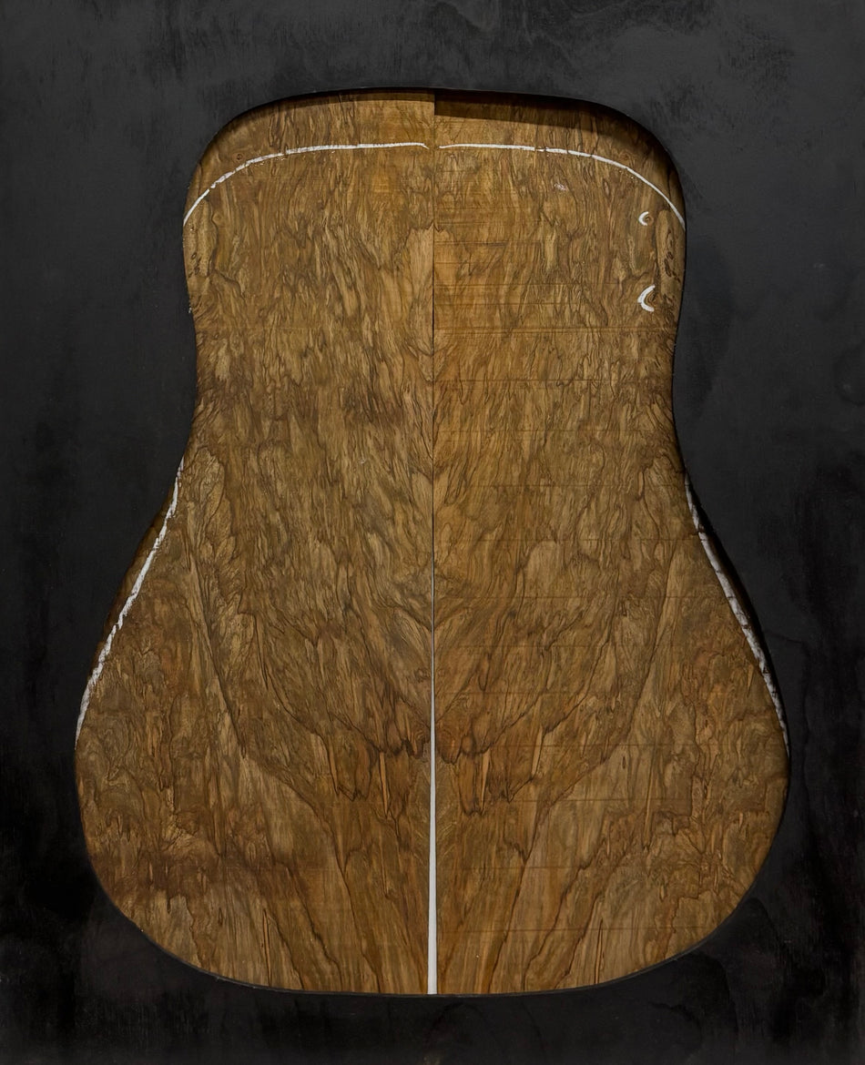 Figured Flame Mango Dreadnought Guitar Back and Side Set #174 - Exotic Wood Zone