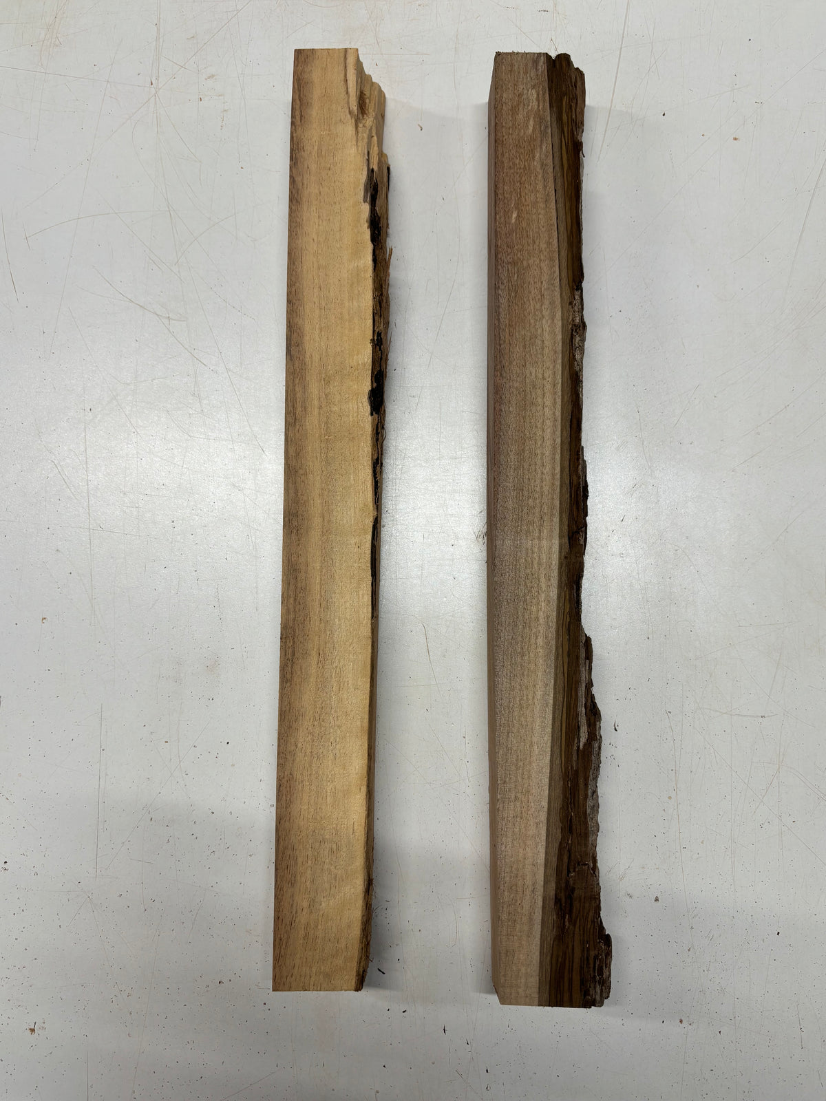 2 Pack, Walnut Live Edge Blanks  21"x1-7/8"x1-1/2" , 21"x1-3/4"x1-1/2"#7418 - Exotic Wood Zone