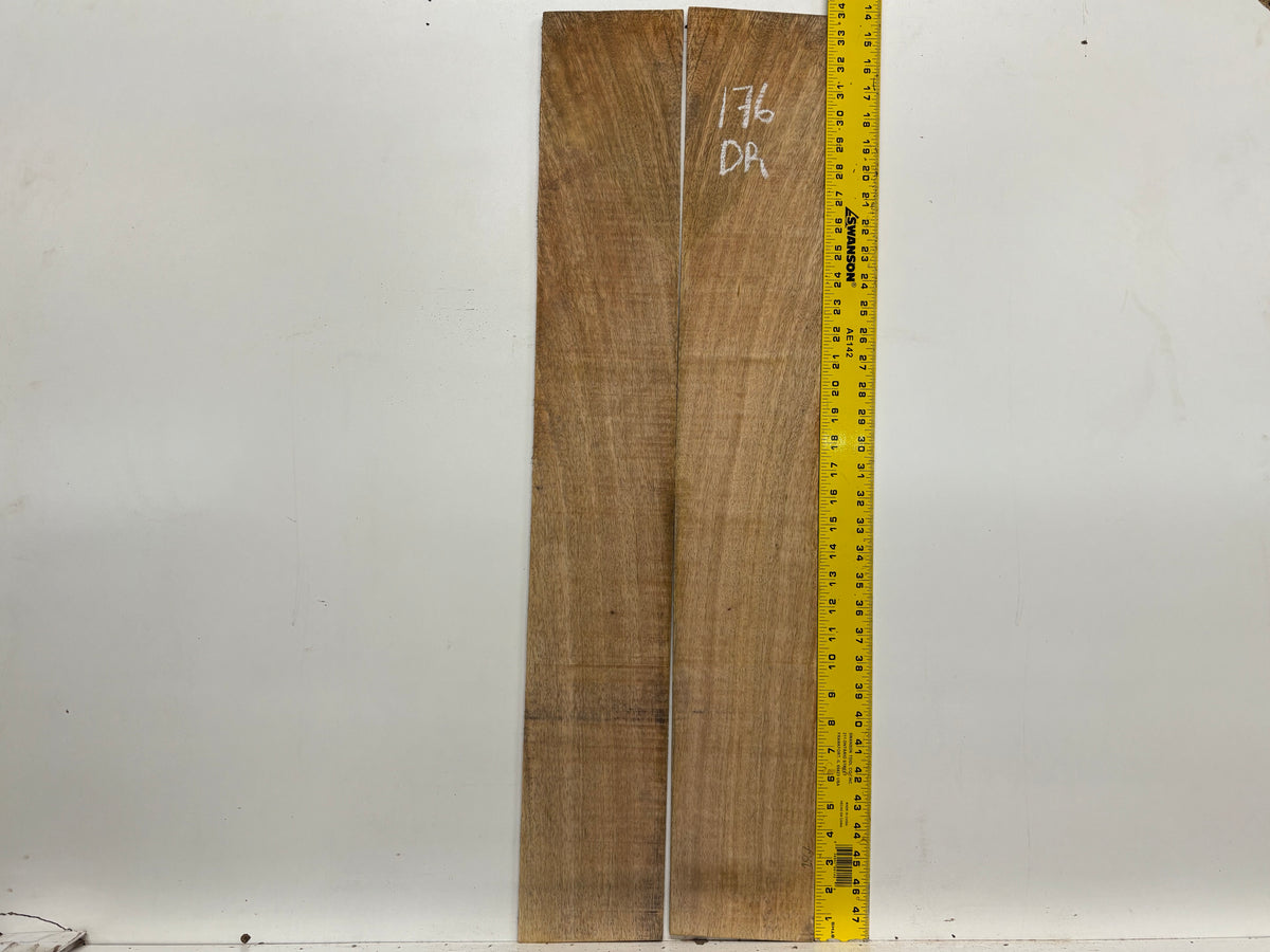 Figured Flame Mango Dreadnought Guitar Back and Side Set #176 - Exotic Wood Zone