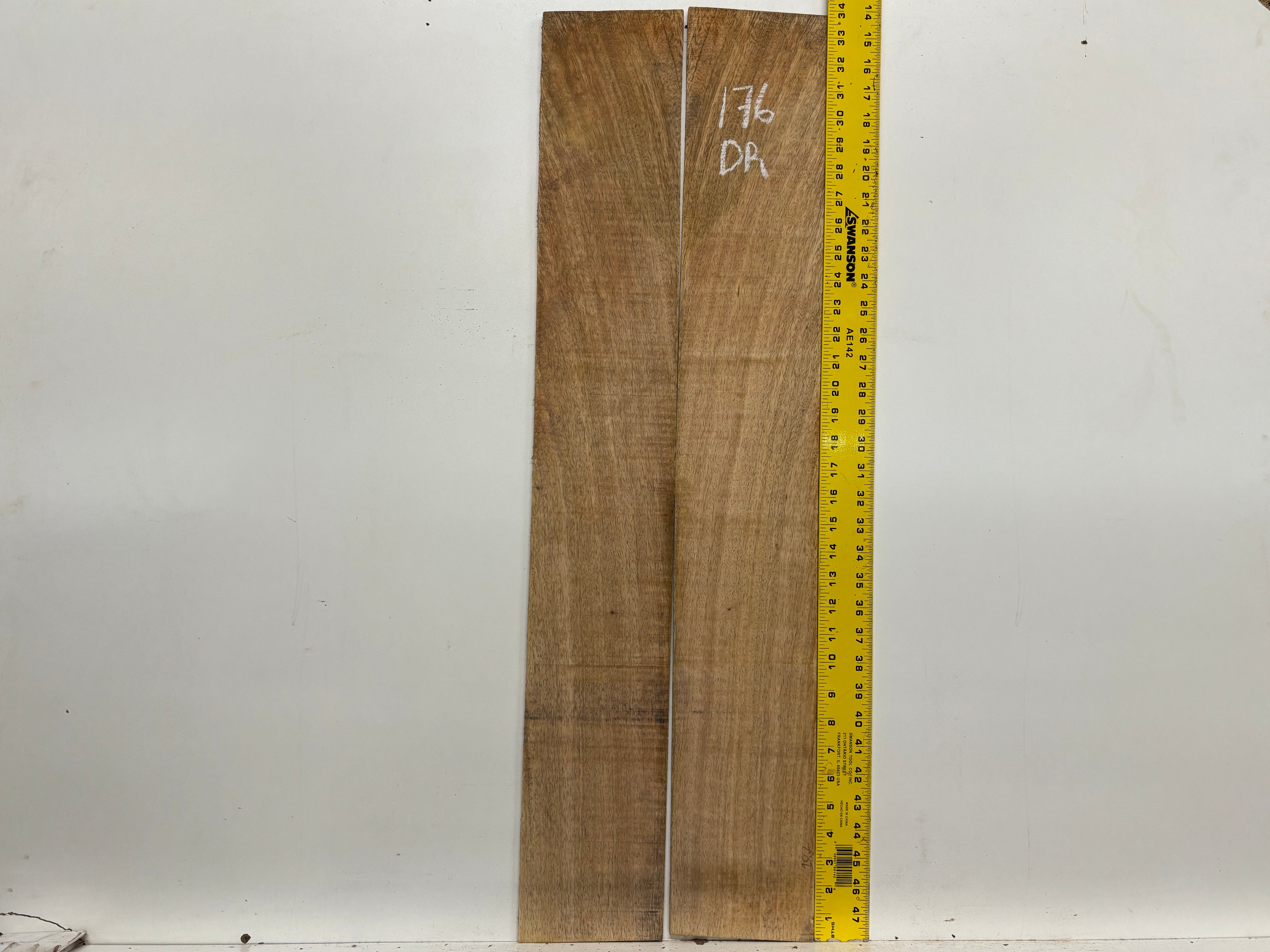 Figured Flame Mango Dreadnought Guitar Back and Side Set #176 - Exotic Wood Zone