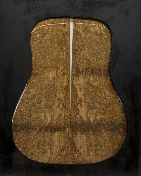 Figured Flame Mango Dreadnought Guitar Back and Side Set #177 - Exotic Wood Zone