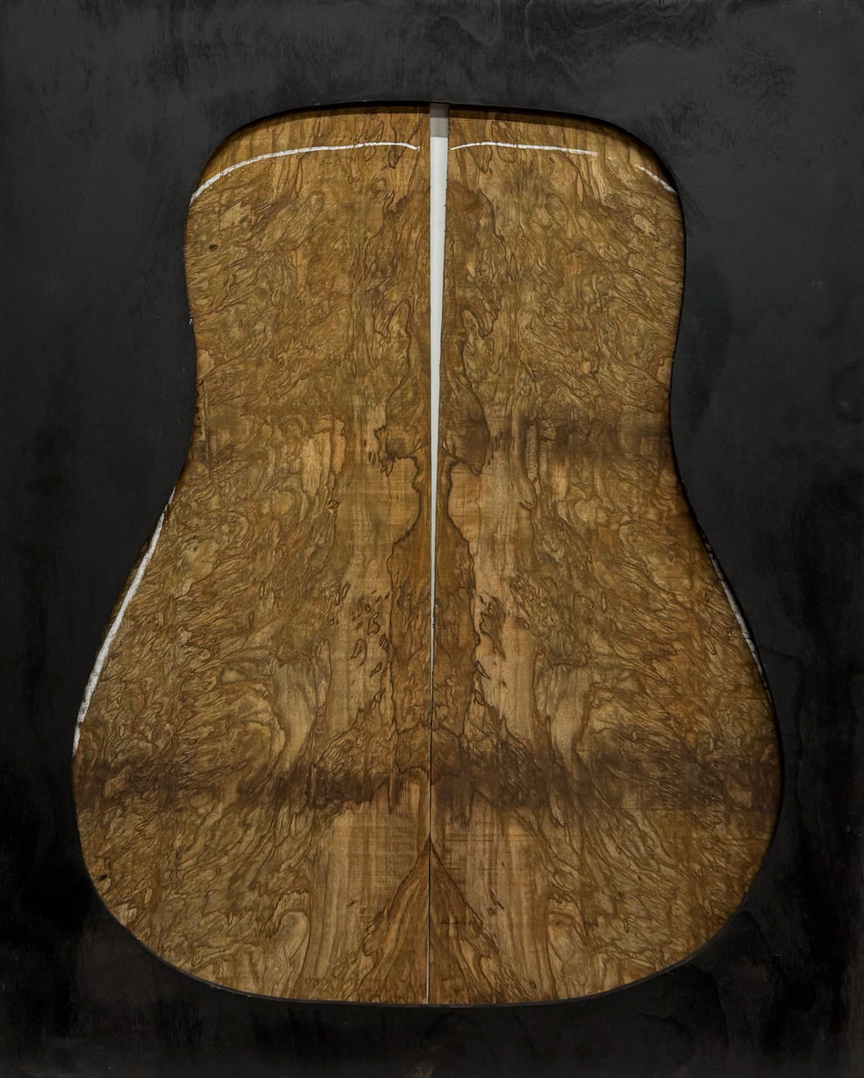 Figured Flame Mango Dreadnought Guitar Back and Side Set #177 - Exotic Wood Zone