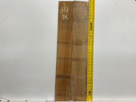 Figured Flame Mango Dreadnought Guitar Back and Side Set #177 - Exotic Wood Zone