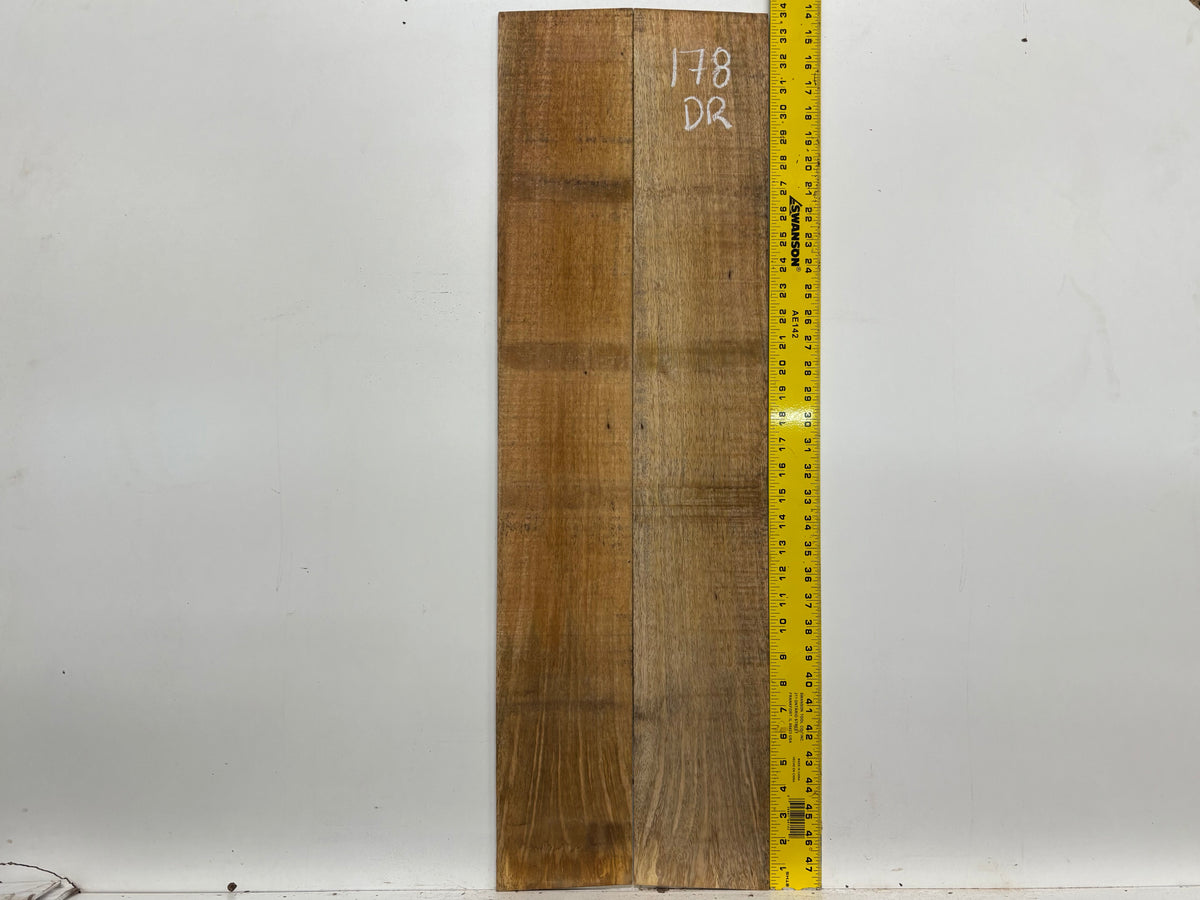 Figured Flame Mango Dreadnought Guitar Back and Side Set #178 - Exotic Wood Zone