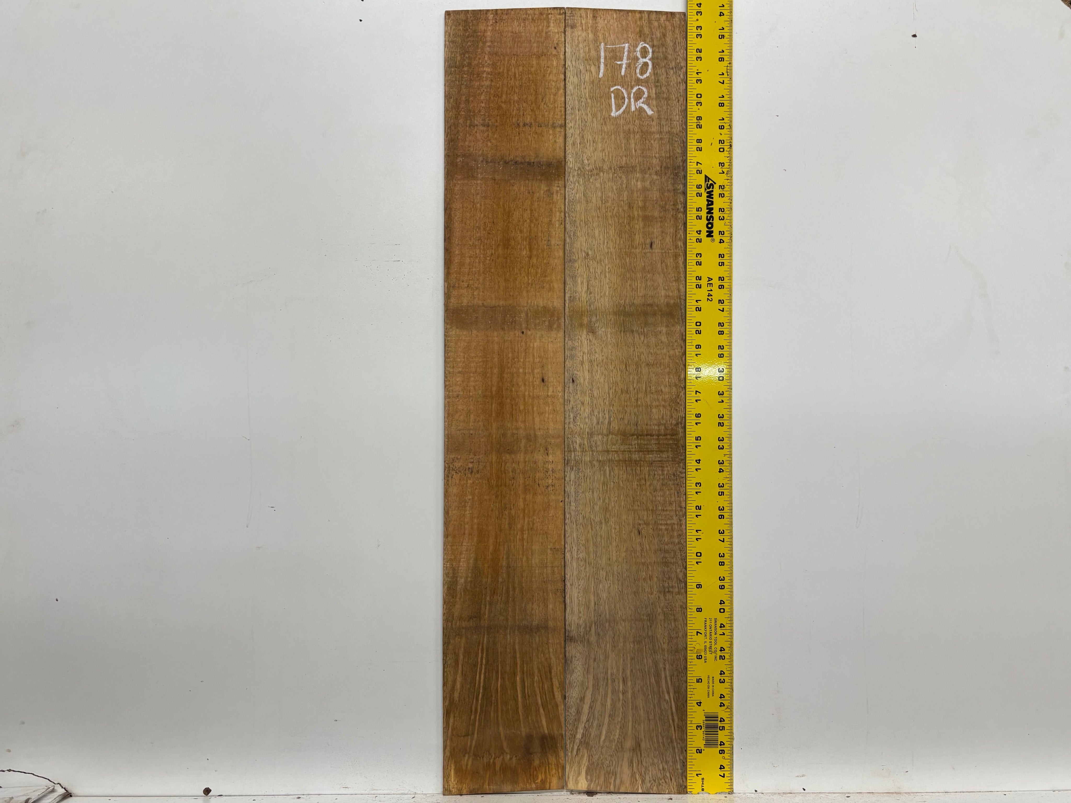 Figured Flame Mango Dreadnought Guitar Back and Side Set #178 - Exotic Wood Zone