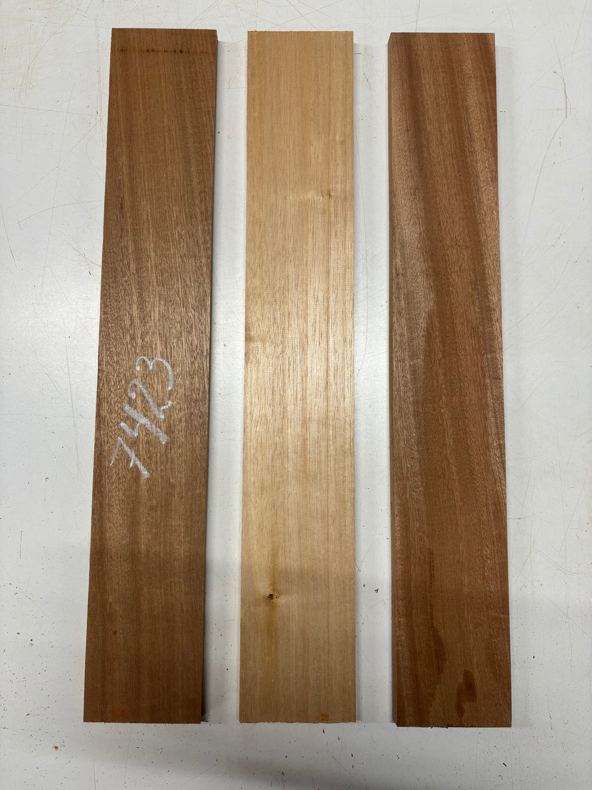 3 Pack, 2 Species Spanish Cedar + Sapele Thin Stock Lumber 25"x4"x5/8"#7423 - Exotic Wood Zone