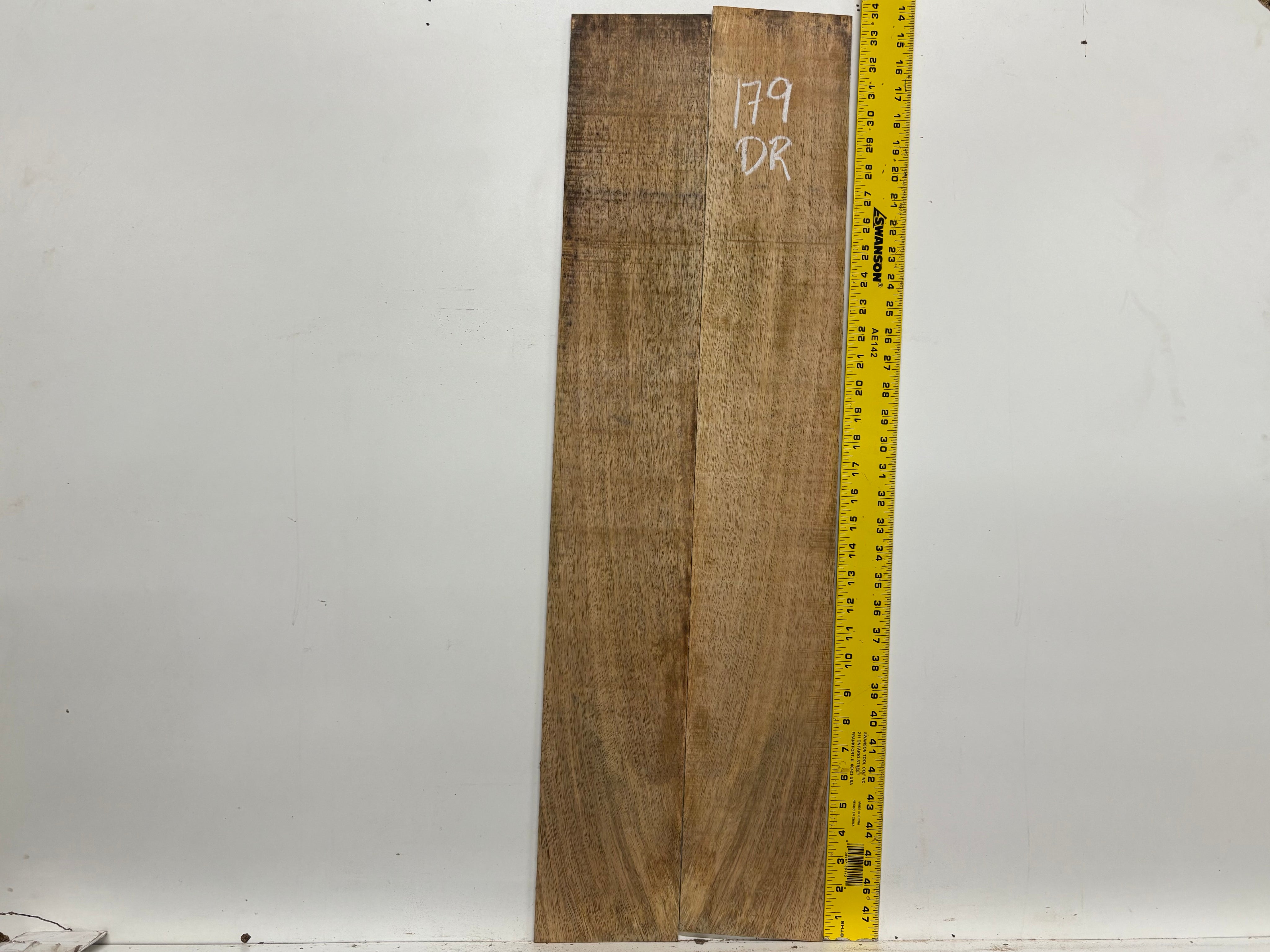 Figured Flame Mango Dreadnought Guitar Back and Side Set #179 - Exotic Wood Zone