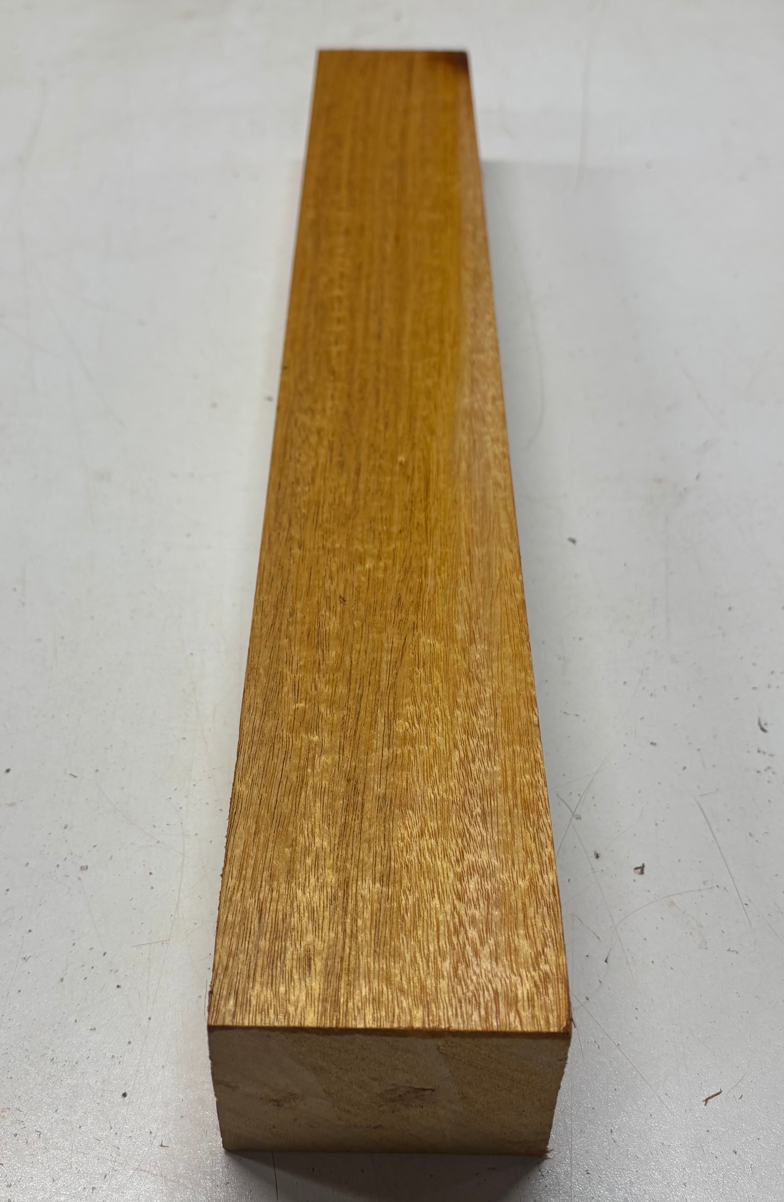 1 Piece, Flame Mahogany Guitar Neck Blank  21"x3"x2-1/4"#7425 - Exotic Wood Zone