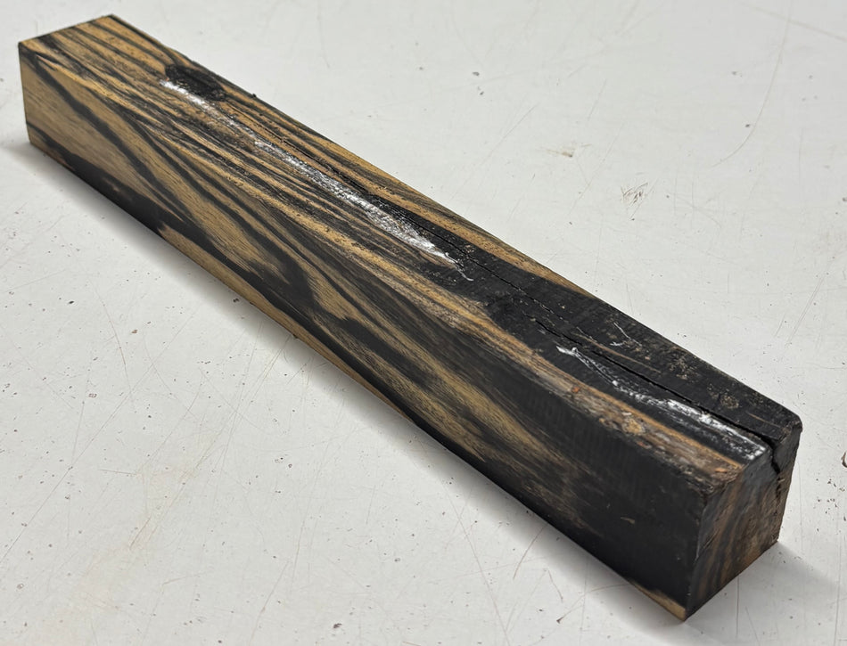 Black and White Ebony Turning Wood Blank(With Cracks and Pinholes)
