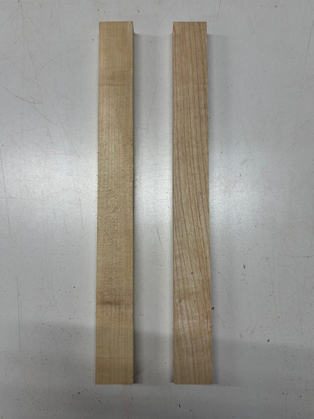 2 Pack, 2 Species Basswood + Swamp Ash Thin Stock Lumber 19"x1-7/8"x1"#7429 - Exotic Wood Zone