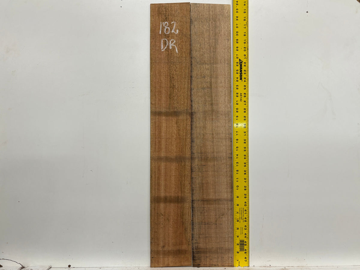 Figured Flame Mango Dreadnought Guitar Back and Side Set #182 - Exotic Wood Zone