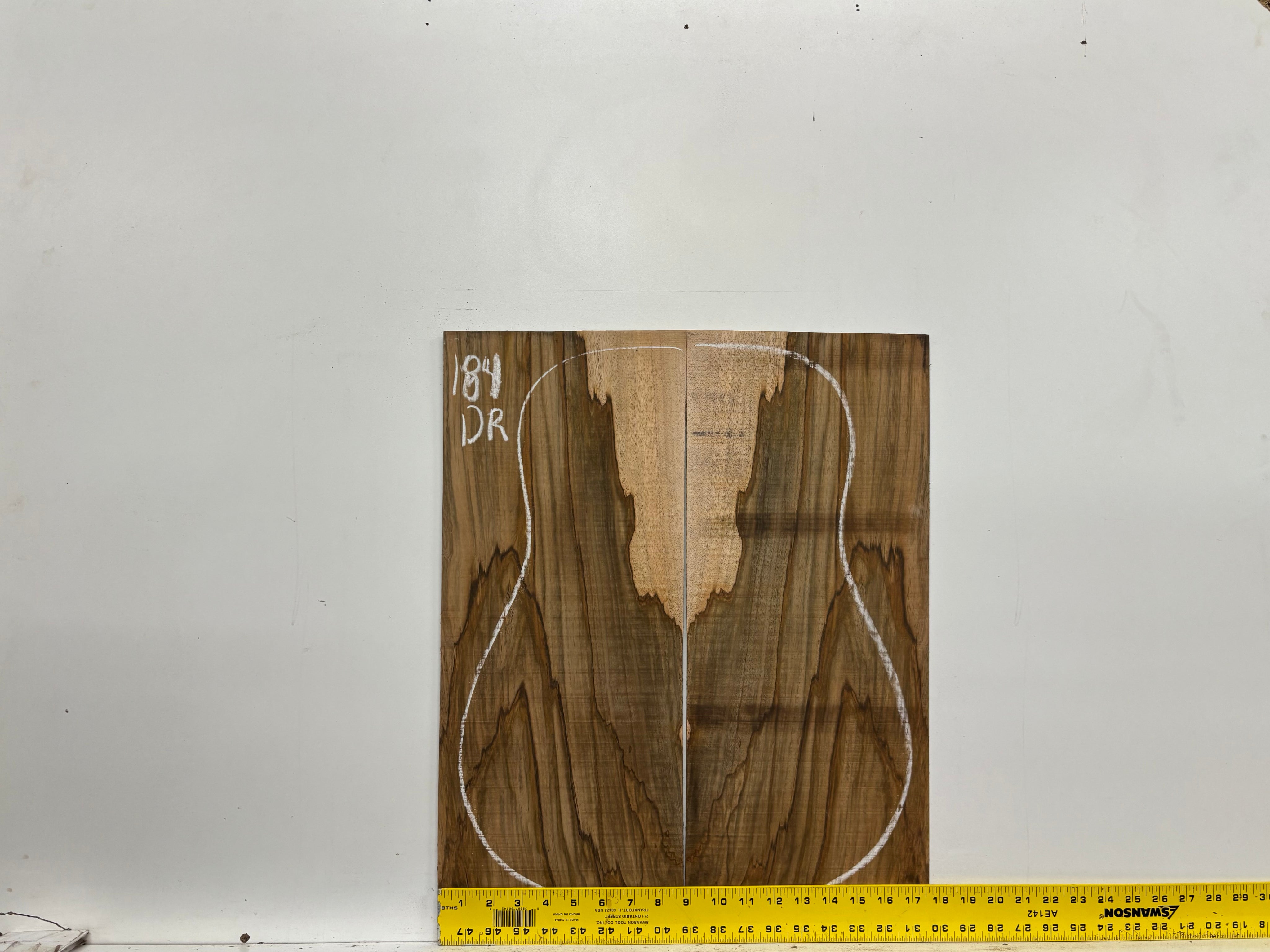 Figured Flame Mango Dreadnought Guitar Back and Side Set #184 - Exotic Wood Zone