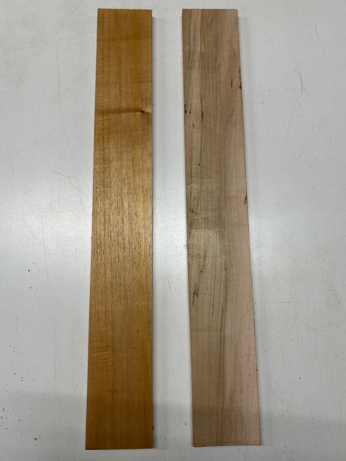 2 Pack, 2 Species Spanish Cedar + Ambrosia Maple Thin Stock Lumber 30"x4"x5/8"#7432 - Exotic Wood Zone