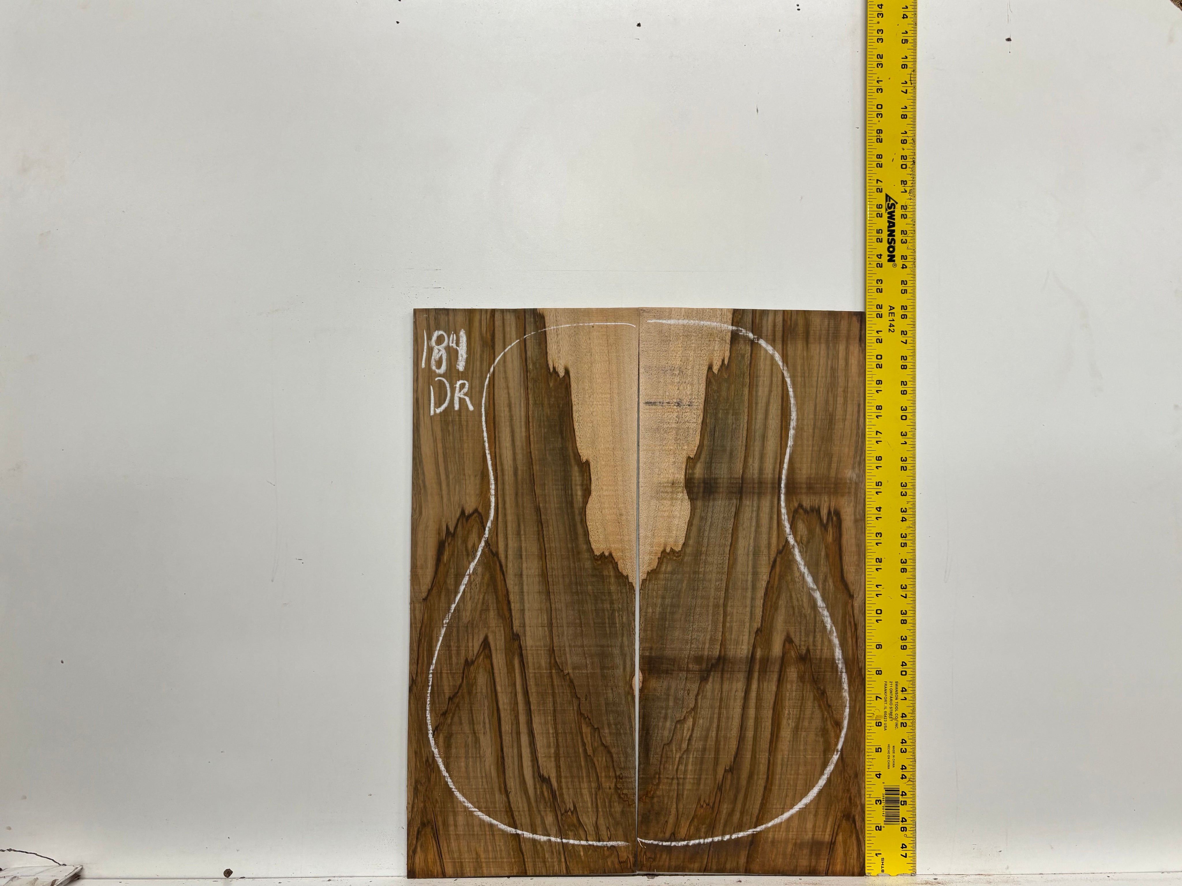 Figured Flame Mango Dreadnought Guitar Back and Side Set #184 - Exotic Wood Zone