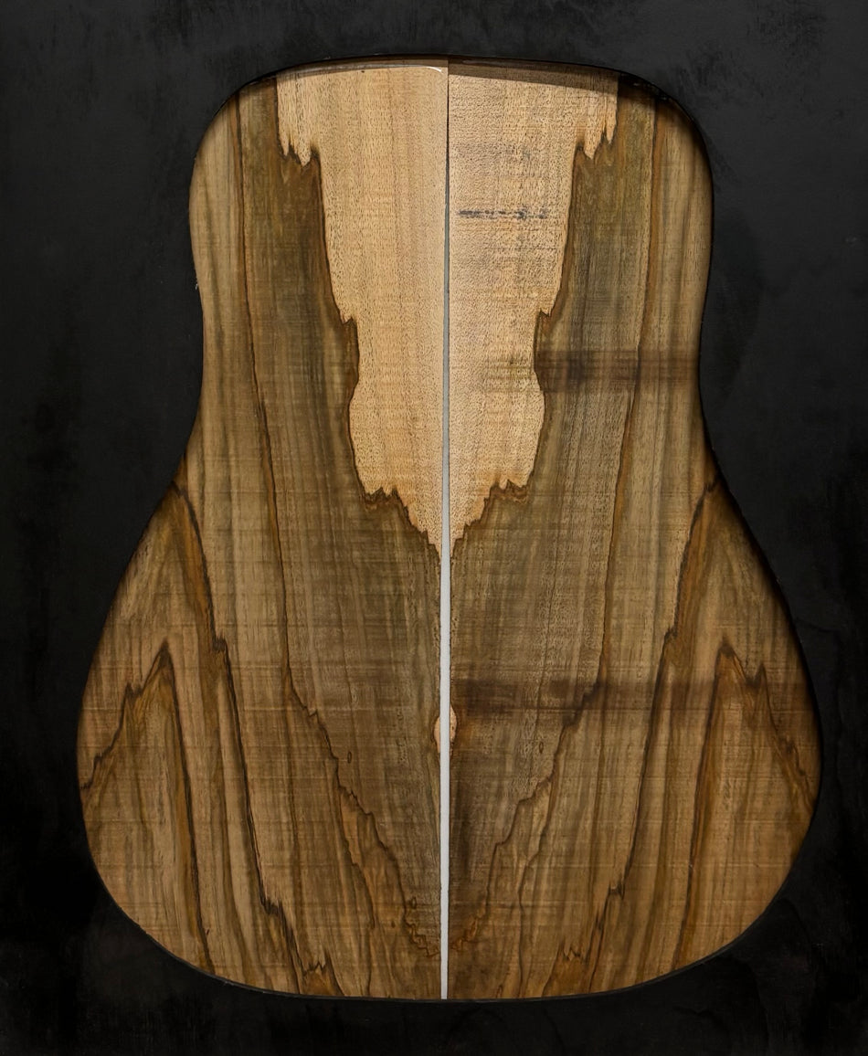 Figured Flame Mango Dreadnought Guitar Back and Side Set #184 - Exotic Wood Zone