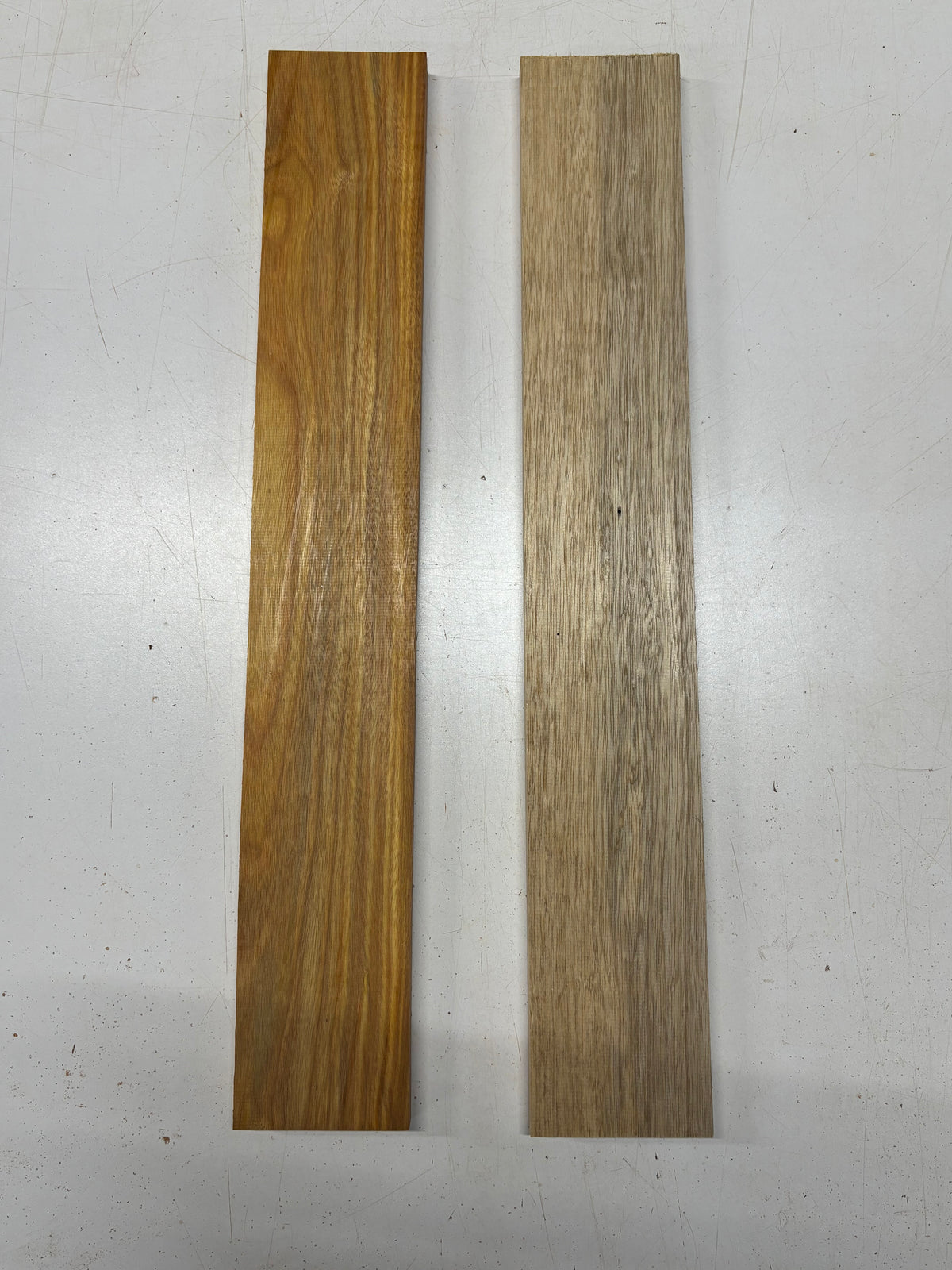 2 Pack, 2 Species Canarywood + White Limba Thin Stock Lumber  24"x3-5/8"x3/4"#7433 - Exotic Wood Zone