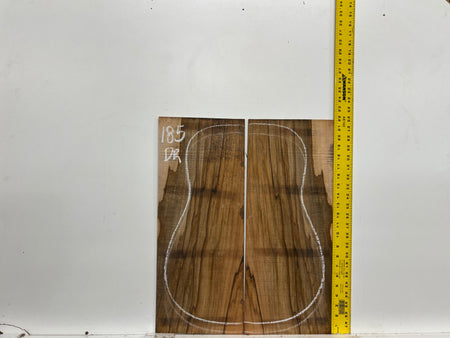 Figured Flame Mango Dreadnought Guitar Back and Side Set #185 - Exotic Wood Zone