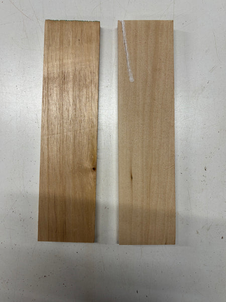 2 Pack, 2 Species Spanish Cedar + Basswood Thin Stock Lumber  Cedar : 12"x3"x5/8"  ,  Basswood : 12"x3"x3/4"#7434 - Exotic Wood Zone