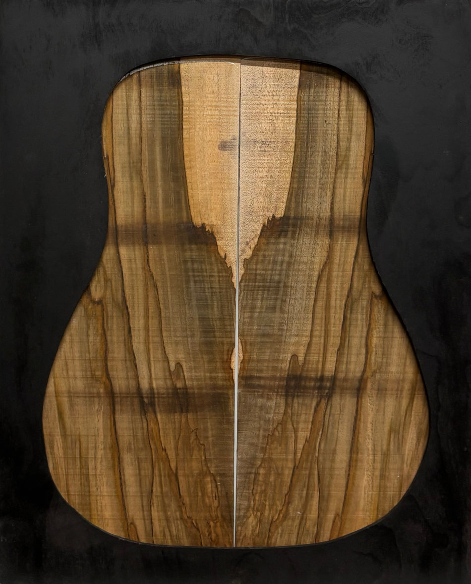 Figured Flame Mango Dreadnought Guitar Back and Side Set #186 - Exotic Wood Zone